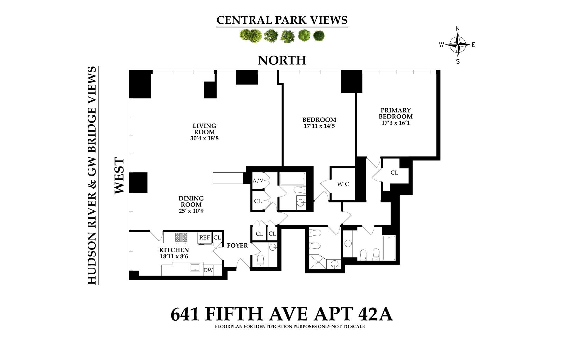 Floorplan for 641 5th Avenue, 42HA