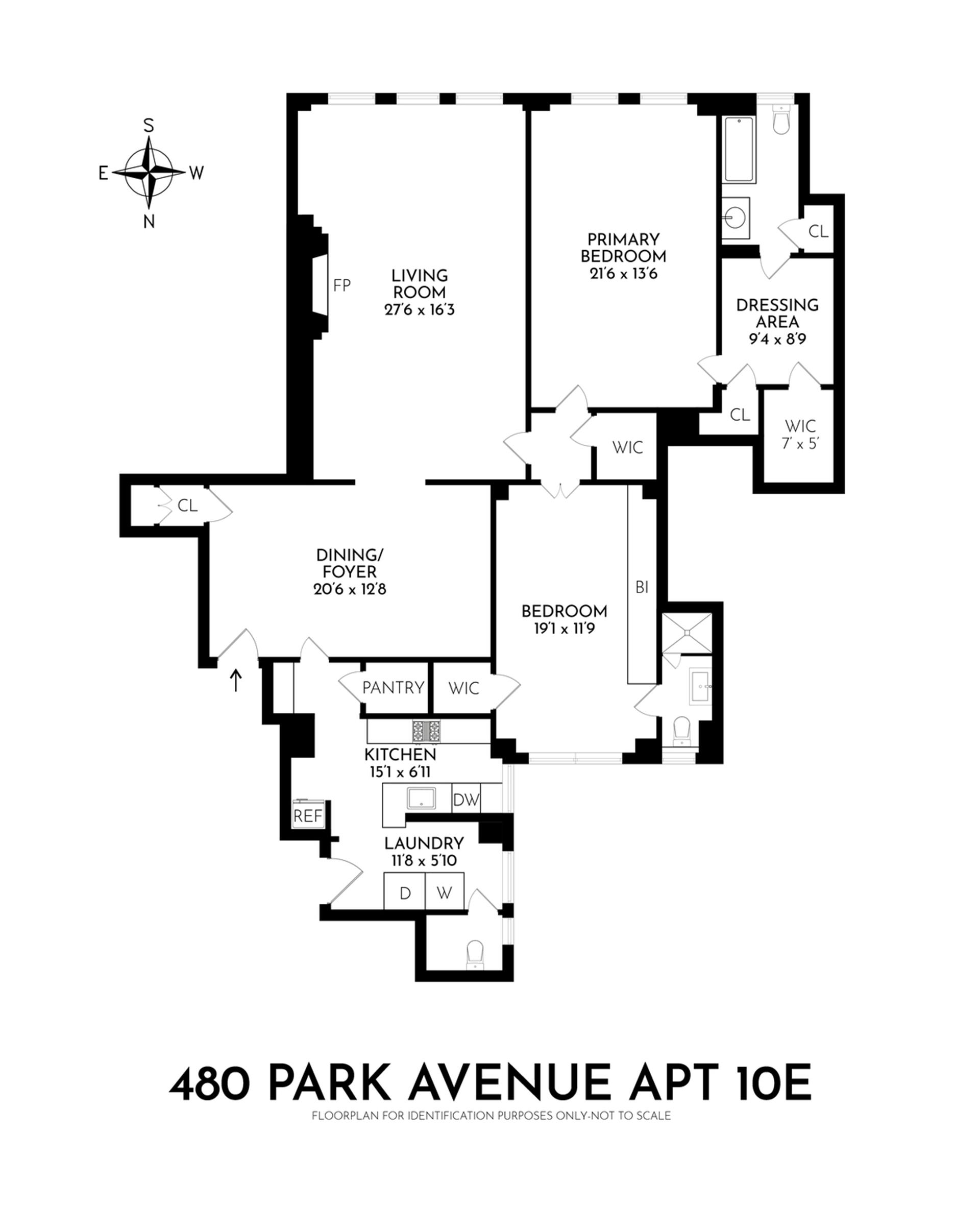 Floorplan for 480 Park Avenue, 10E