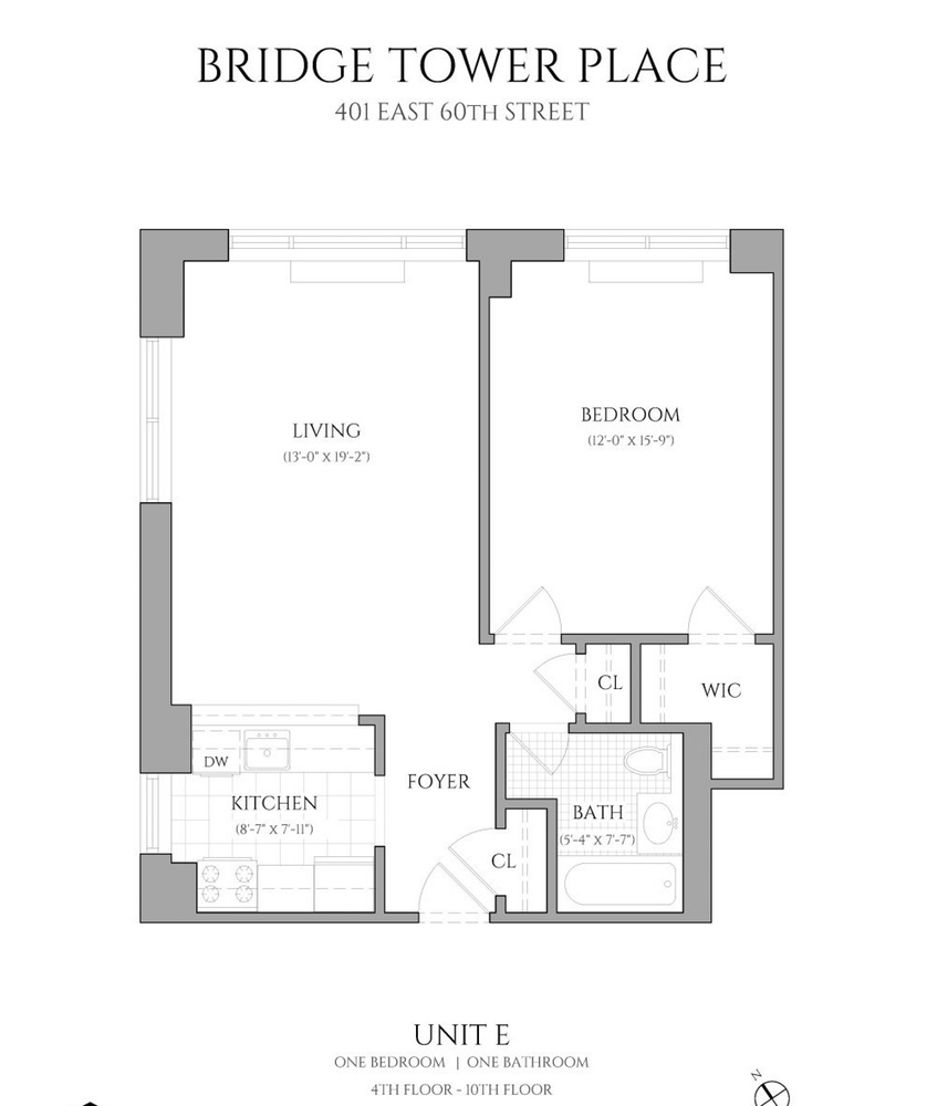 Floorplan for 401 East 60th Street, 4E