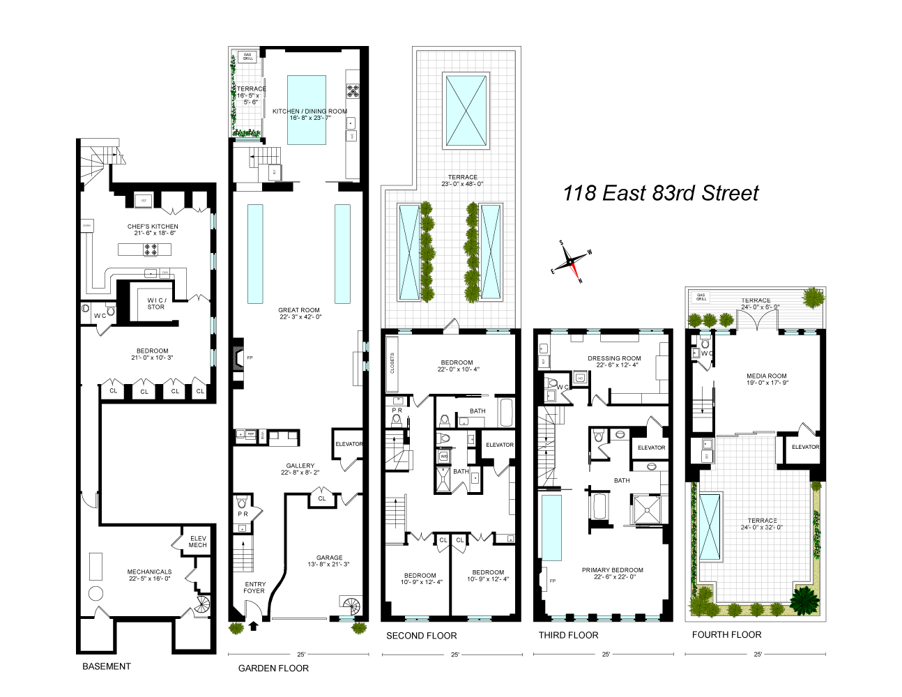 Floorplan for 118 East 83rd Street