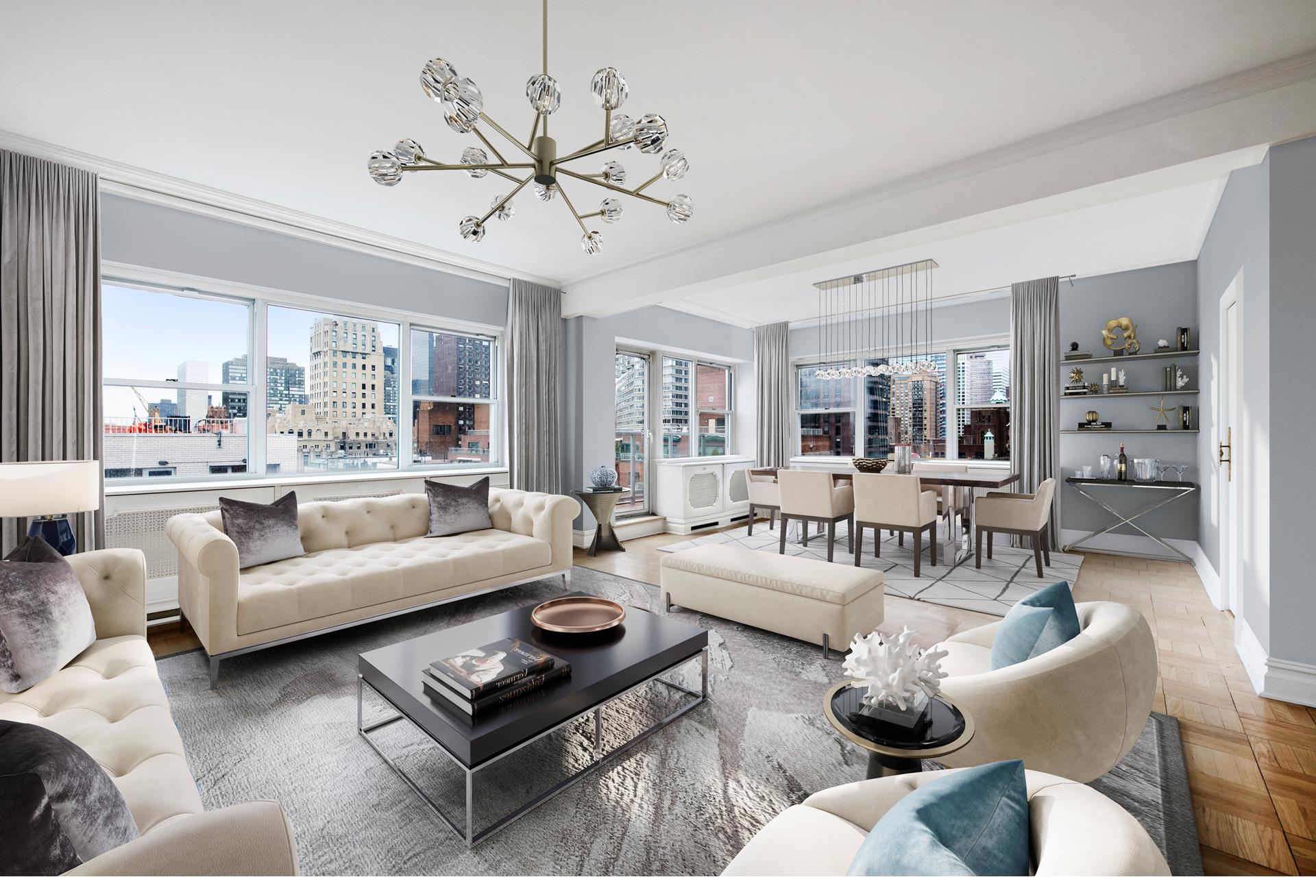 25 Sutton Place Php, Sutton, Midtown East, NYC - 2 Bedrooms  
2 Bathrooms  
5 Rooms - 