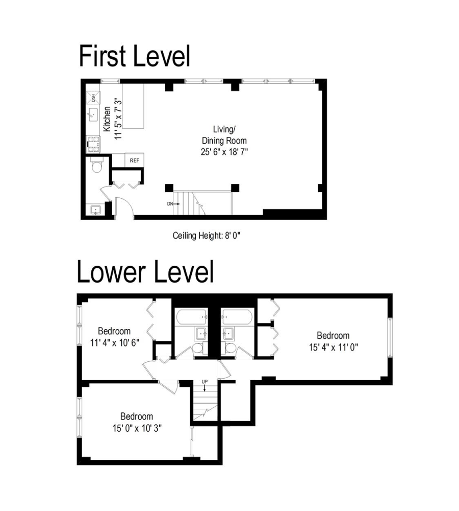 Floorplan for 555 Main Street, 1315