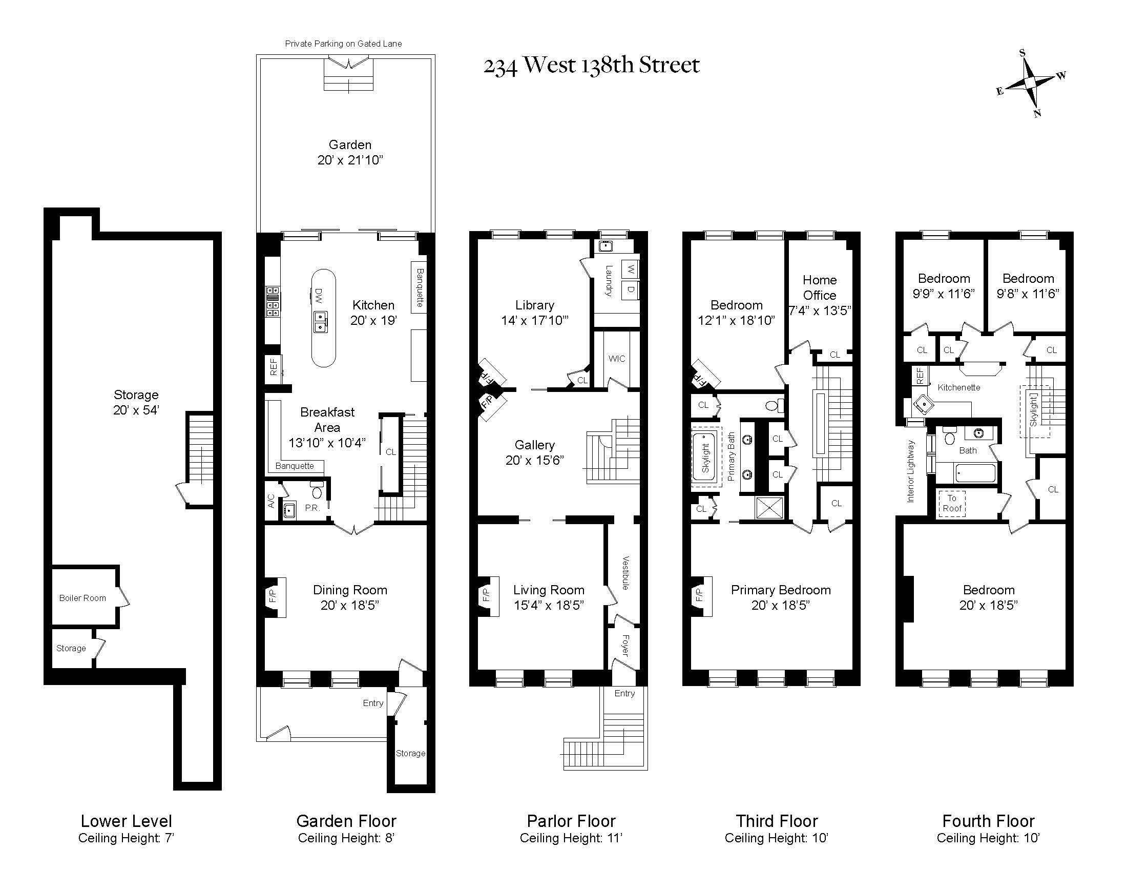 Floorplan for 234 West 138th Street