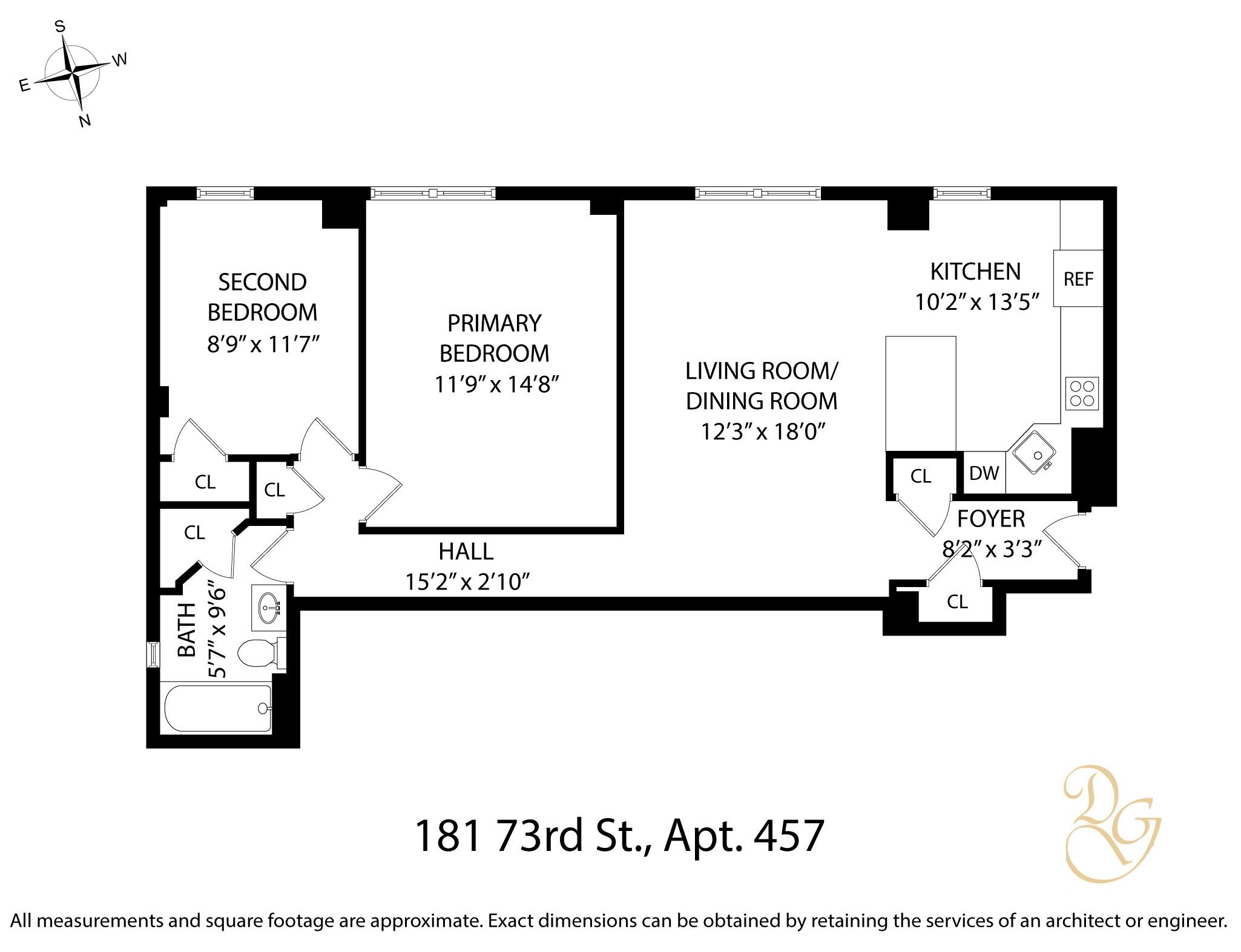 Floorplan for 181 73rd Street, 457