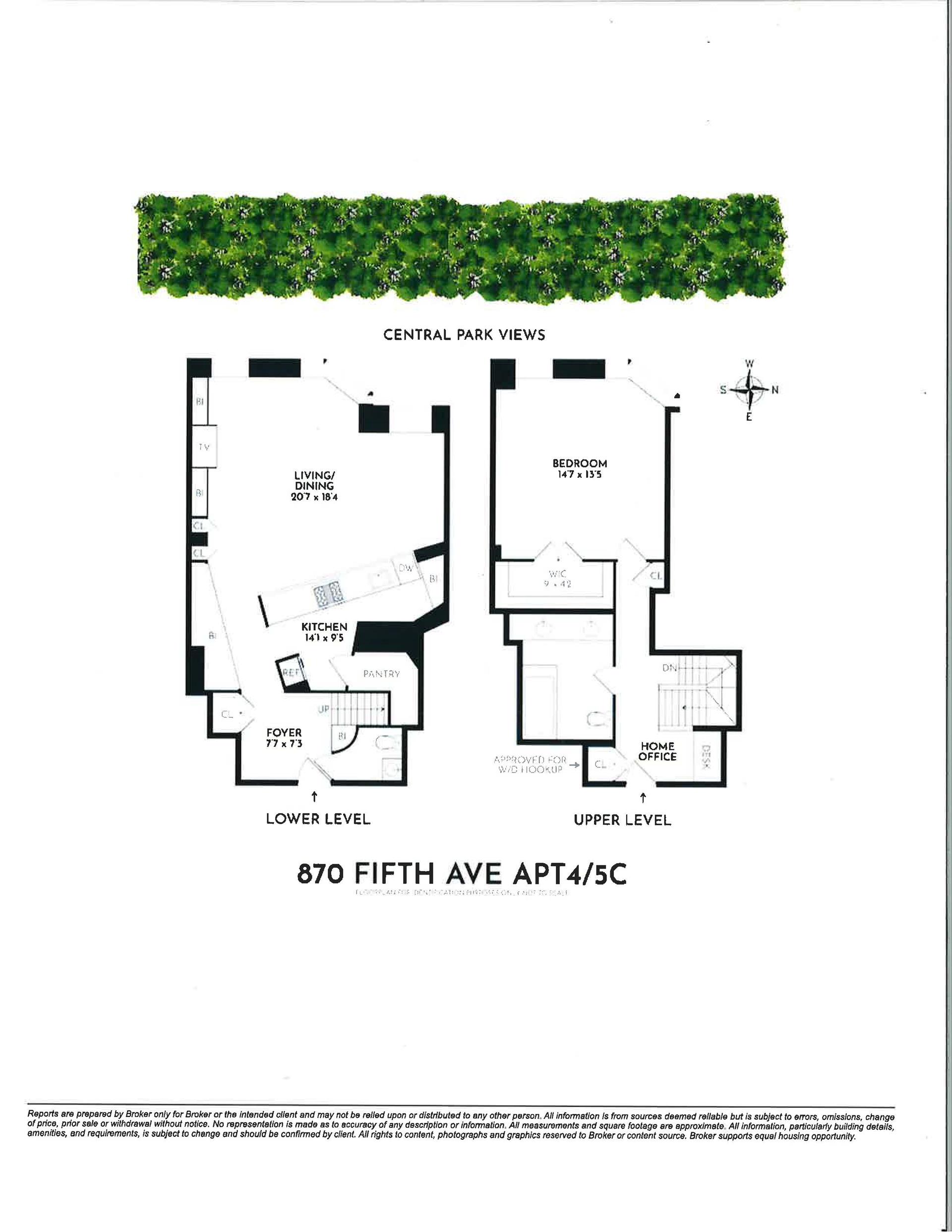 Floorplan for 870 5th Avenue, 4/5C