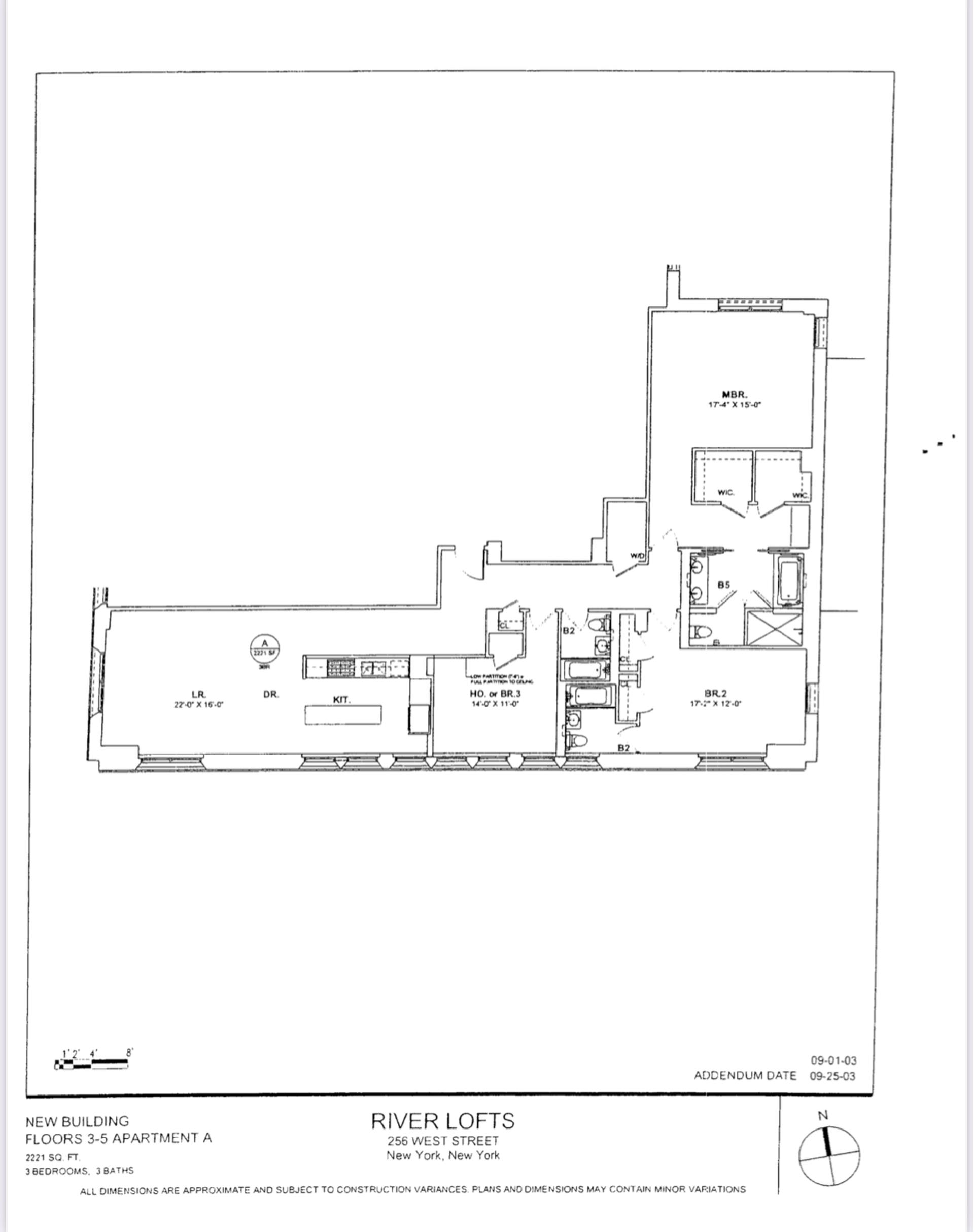 Floorplan for 92 Laight Street, 5A