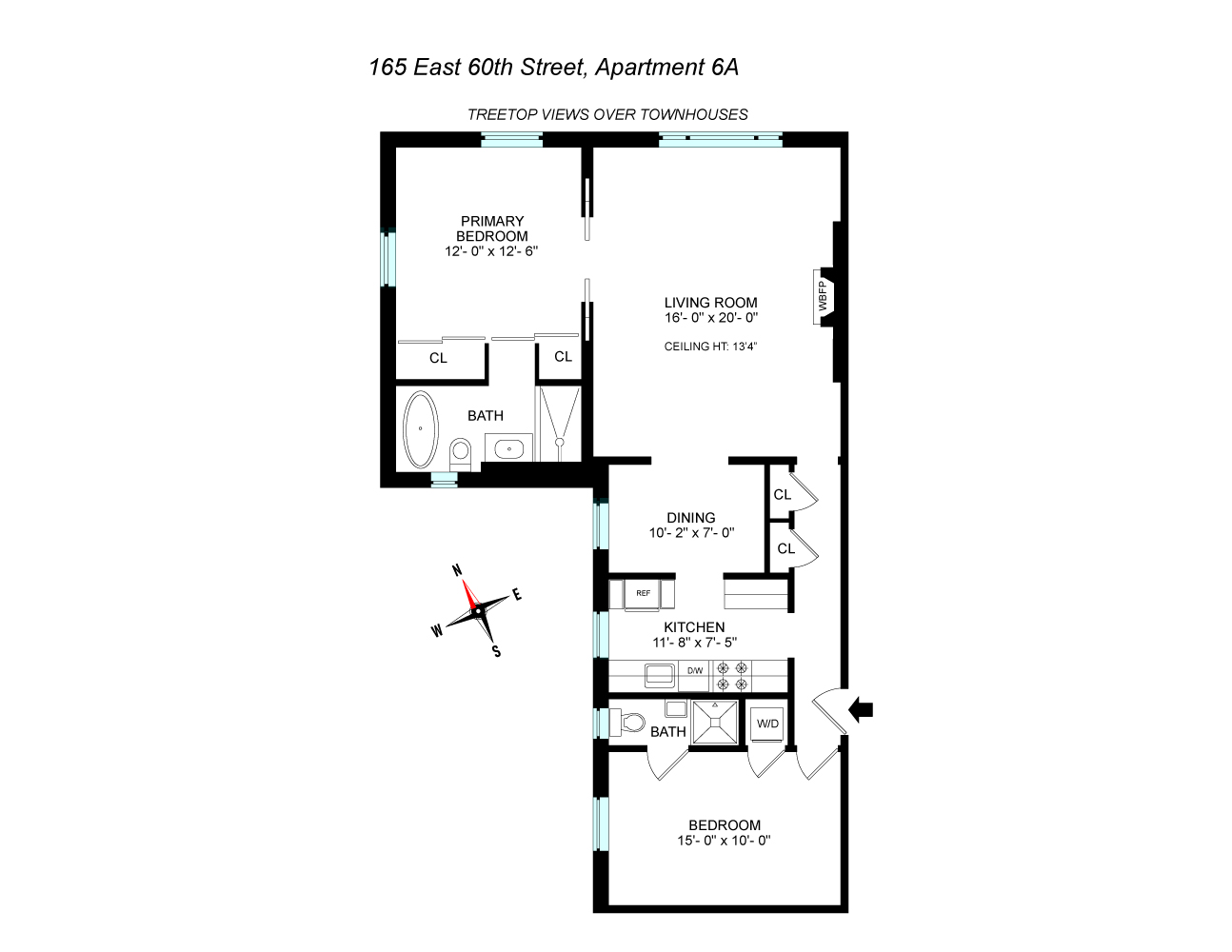 Floorplan for 165 East 60th Street, 6A