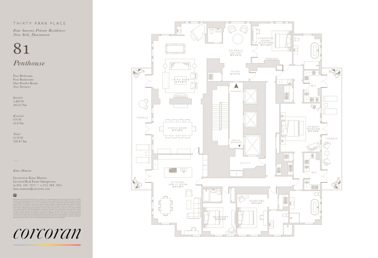 Floorplan for 30 Park Place, PH81