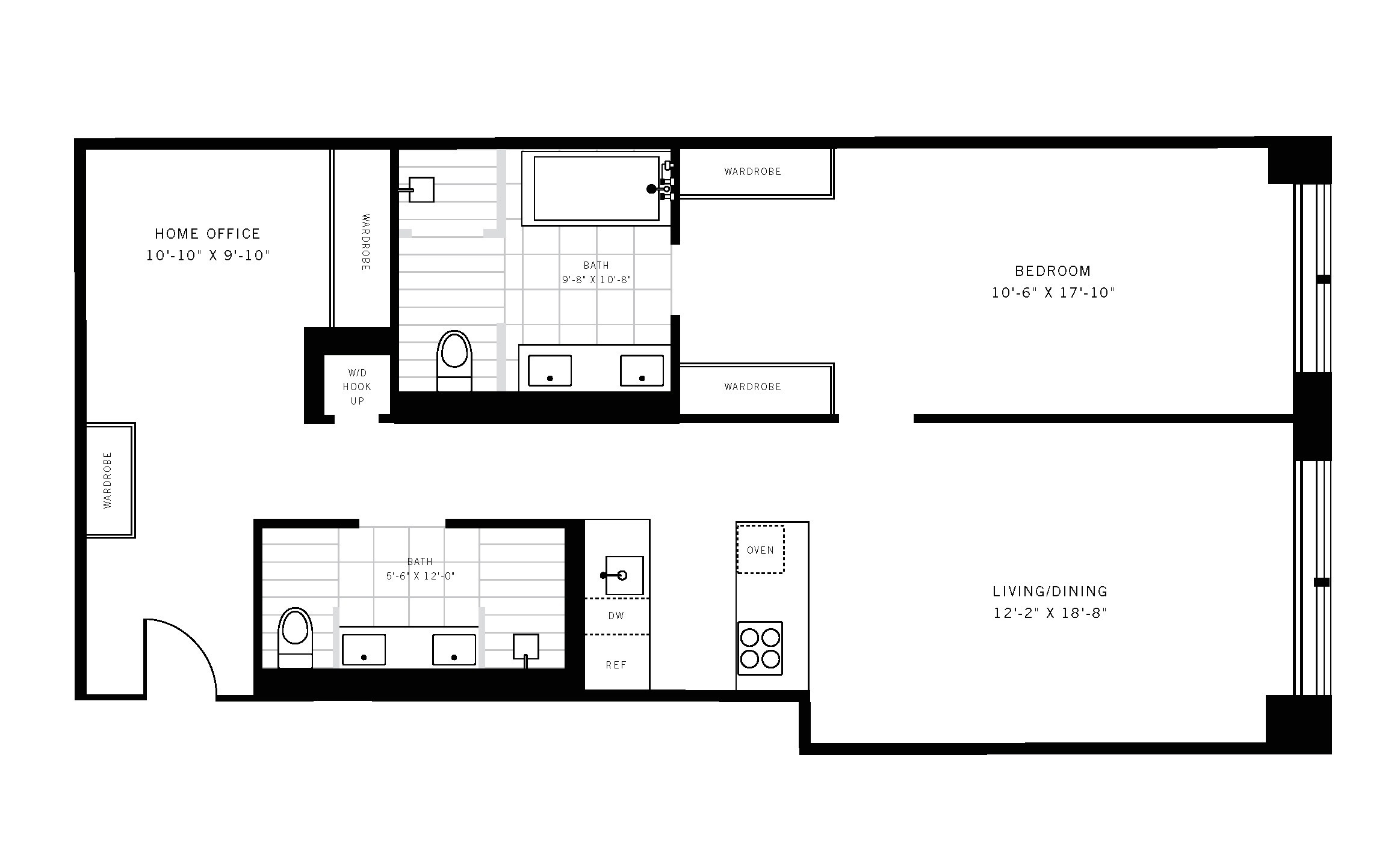 Floorplan for 111 Fulton Street, 819