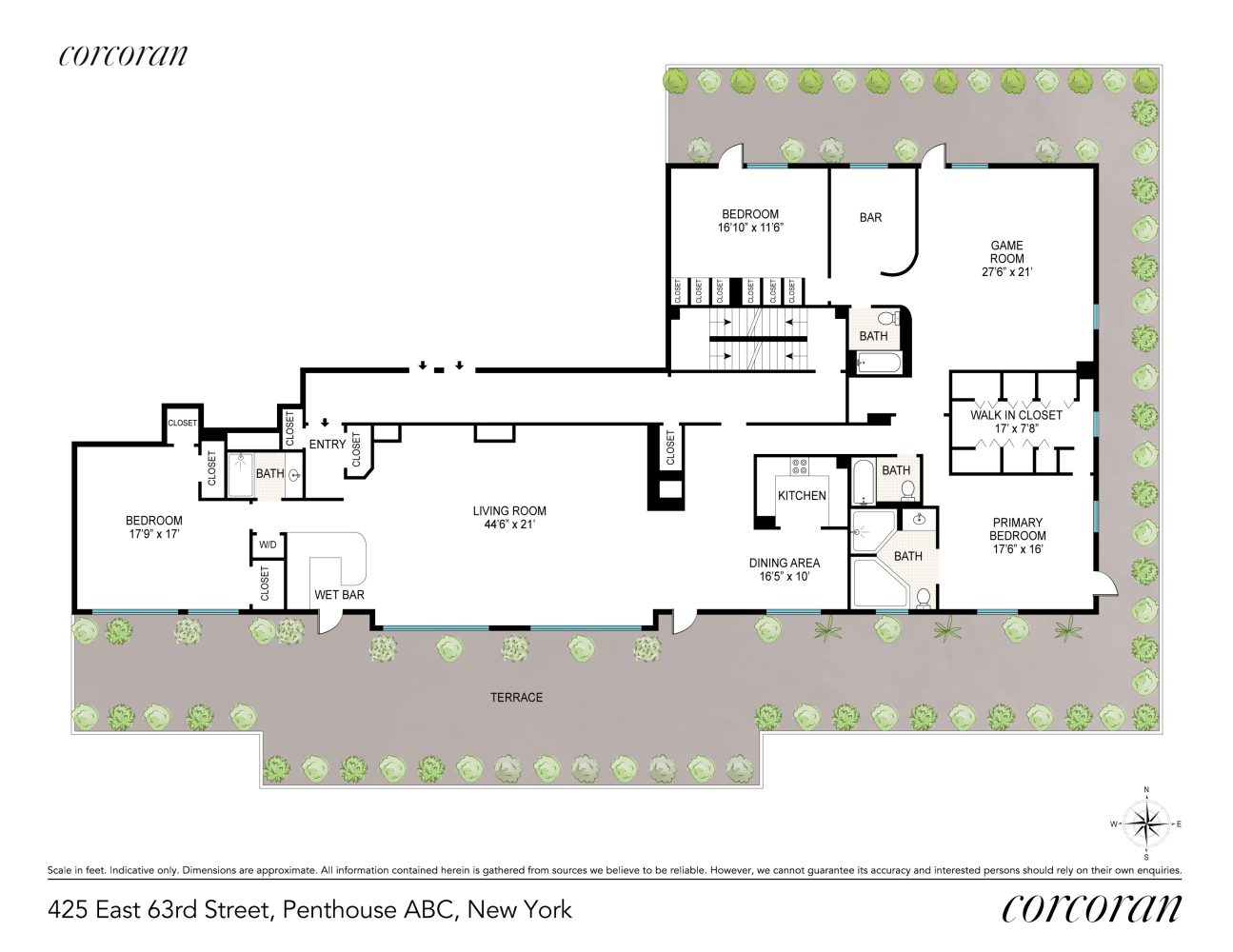 Floorplan for 425 East 63rd Street, PHABC