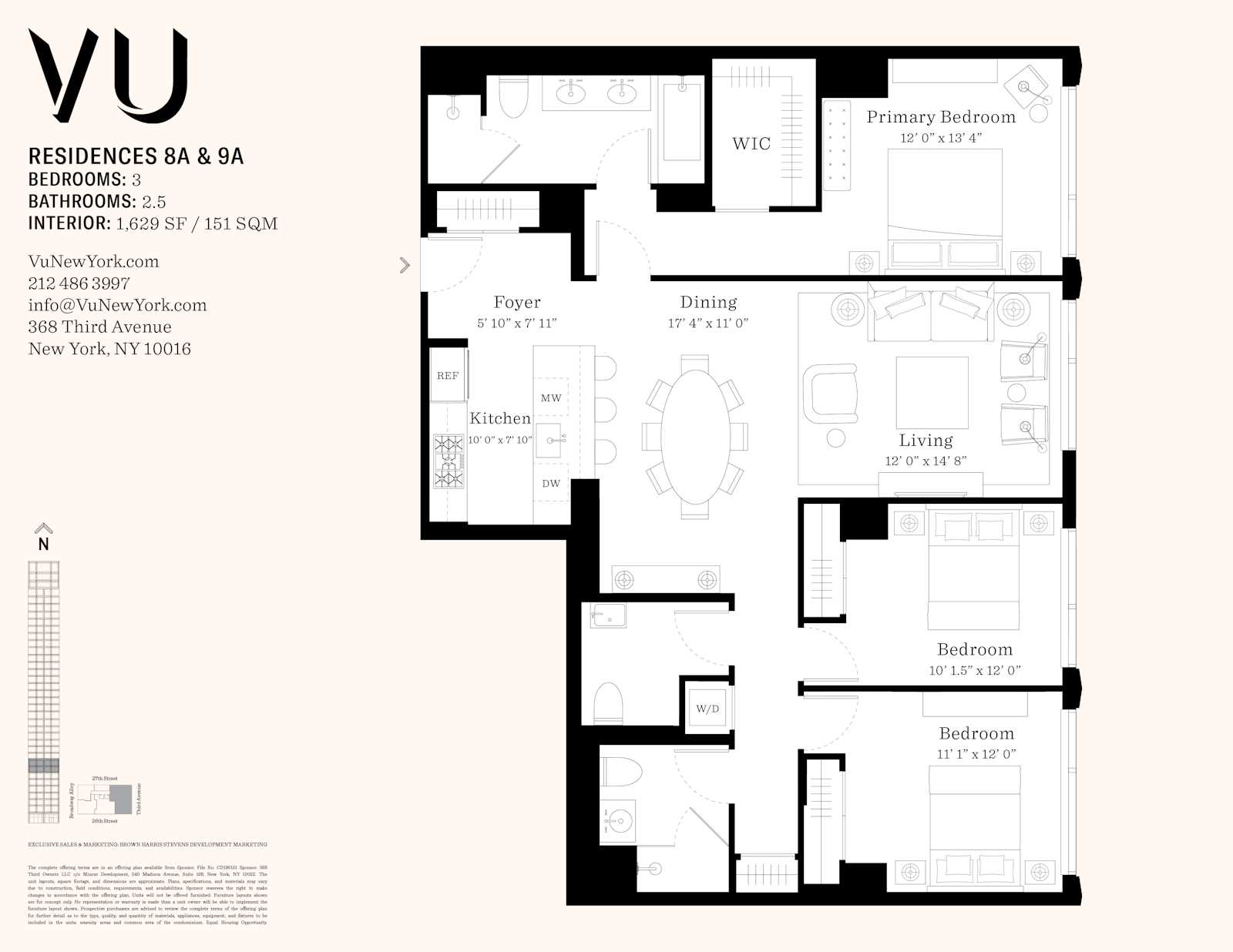 Floorplan for 368 3rd Avenue, 8A