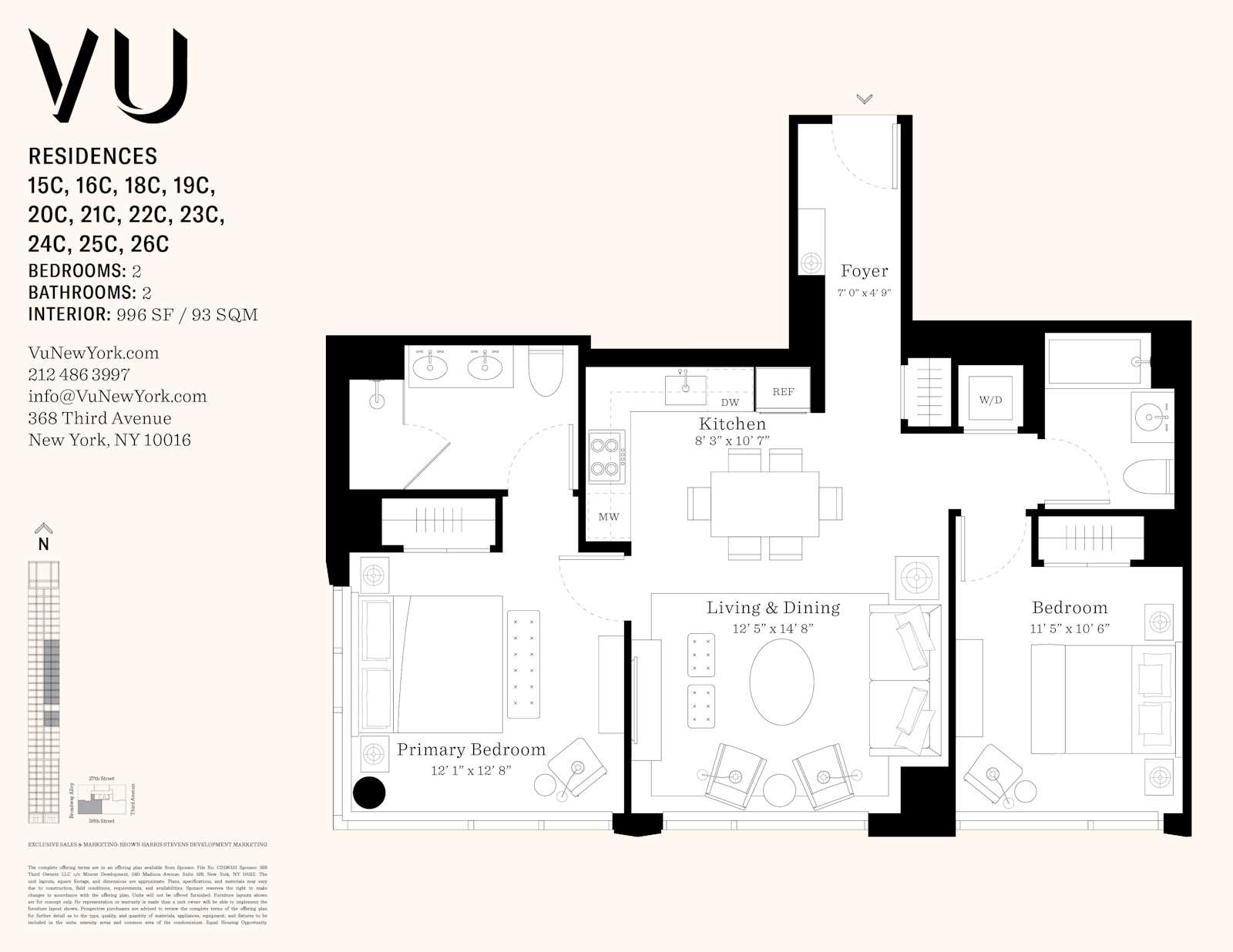 Floorplan for 368 3rd Avenue, 20C