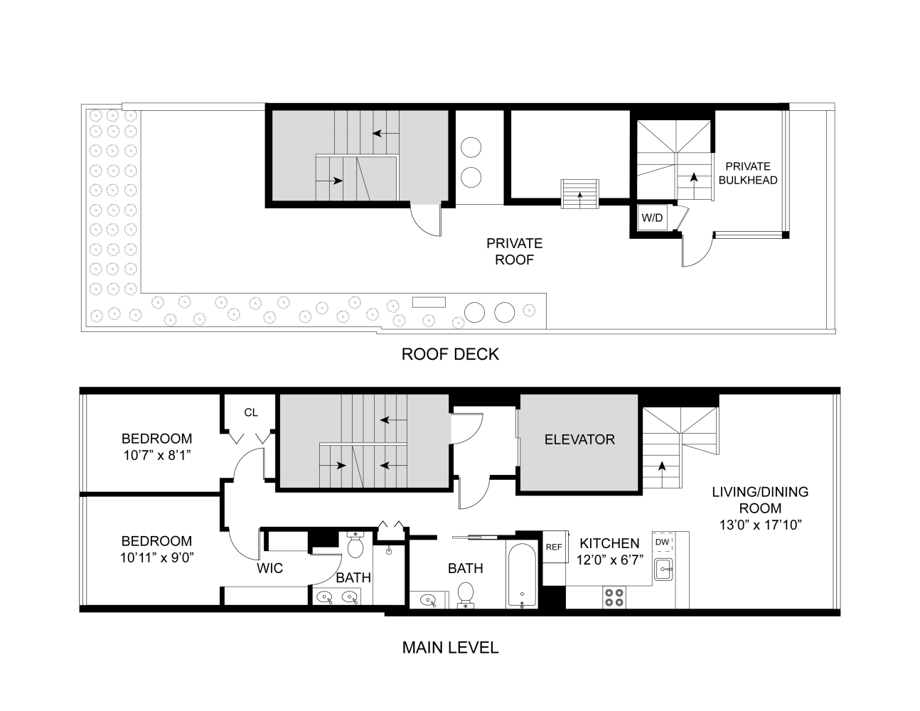 Floorplan for 96 16th Street, PH