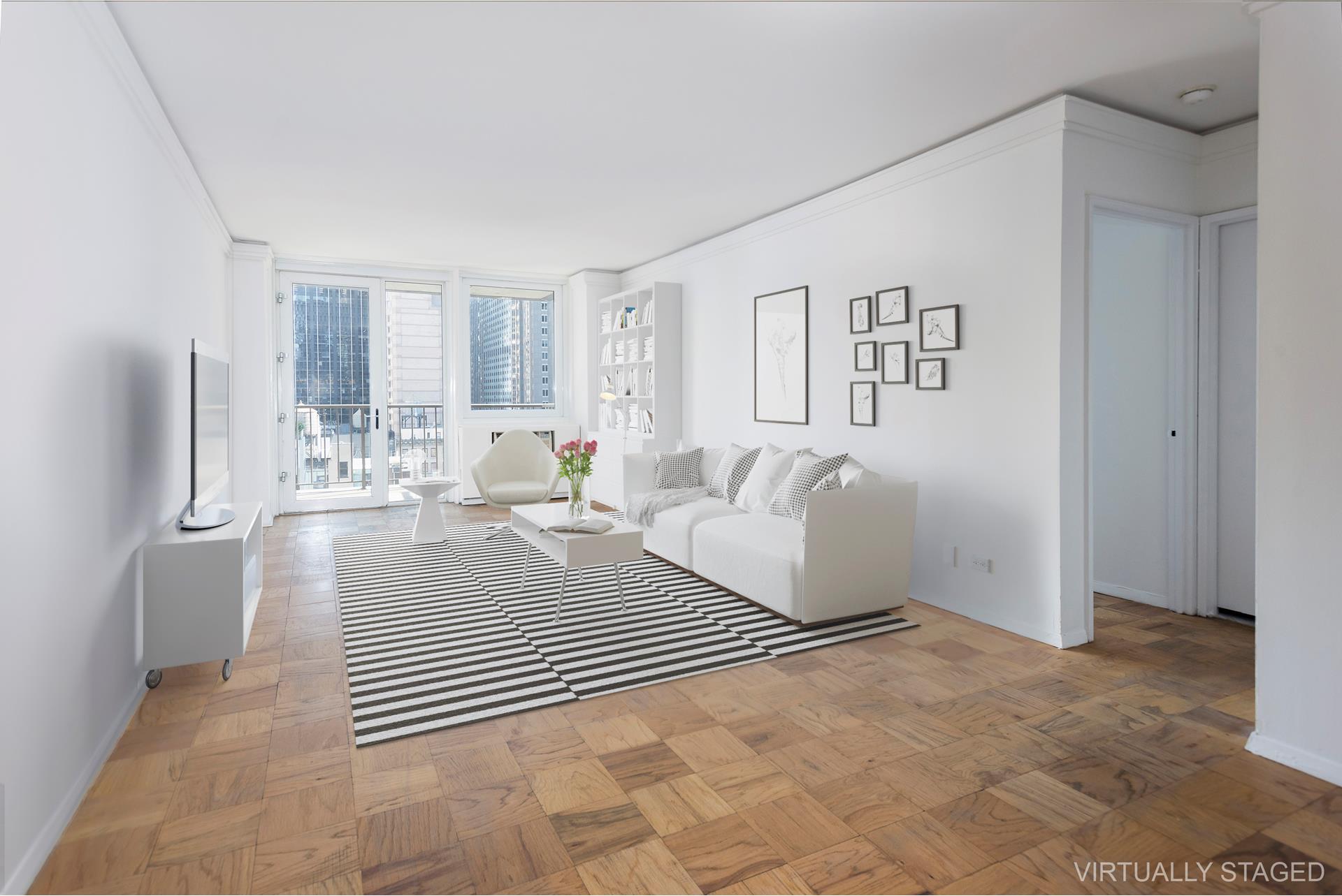 230 West 55th Street 17F, Middle West Side, Midtown West, NYC - 1 Bedrooms  
1 Bathrooms  
3 Rooms - 