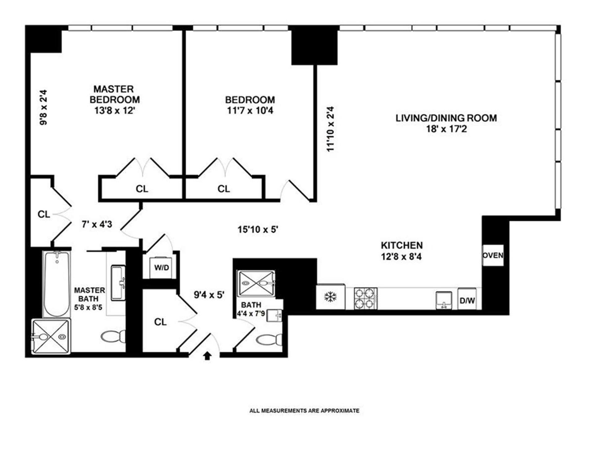 Floorplan for 135 West 52nd Street, 25B