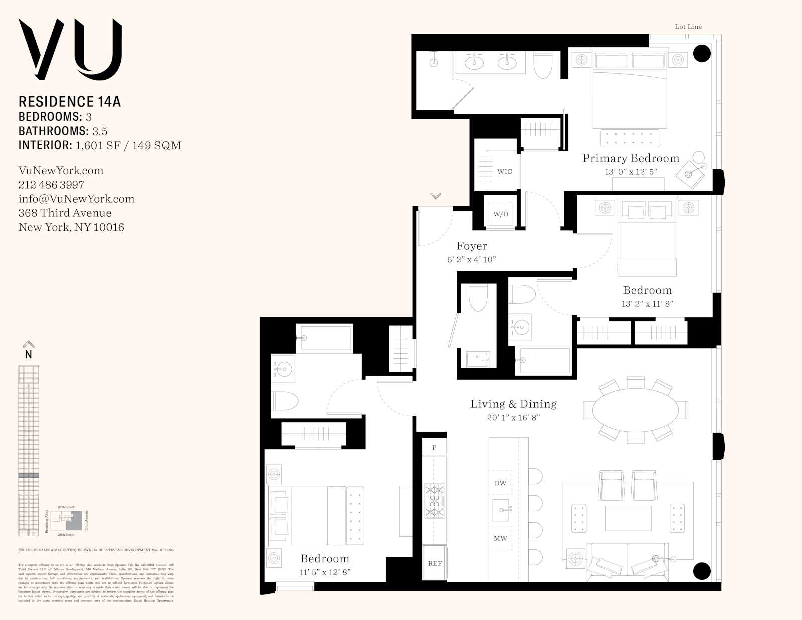 Floorplan for 368 3rd Avenue, 14A