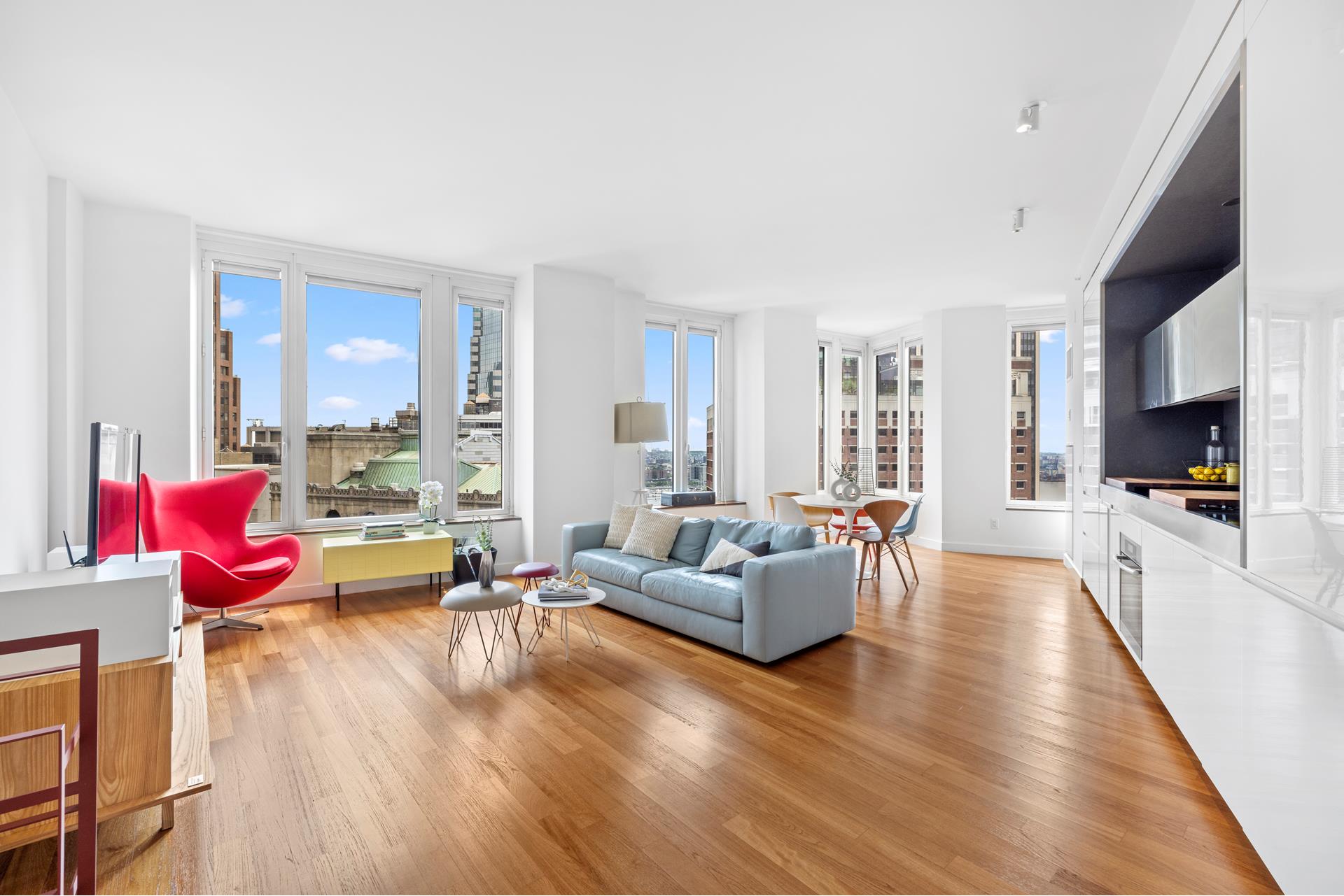 15 William Street 30E, Financial District, Downtown, NYC - 2 Bedrooms  
2 Bathrooms  
5 Rooms - 