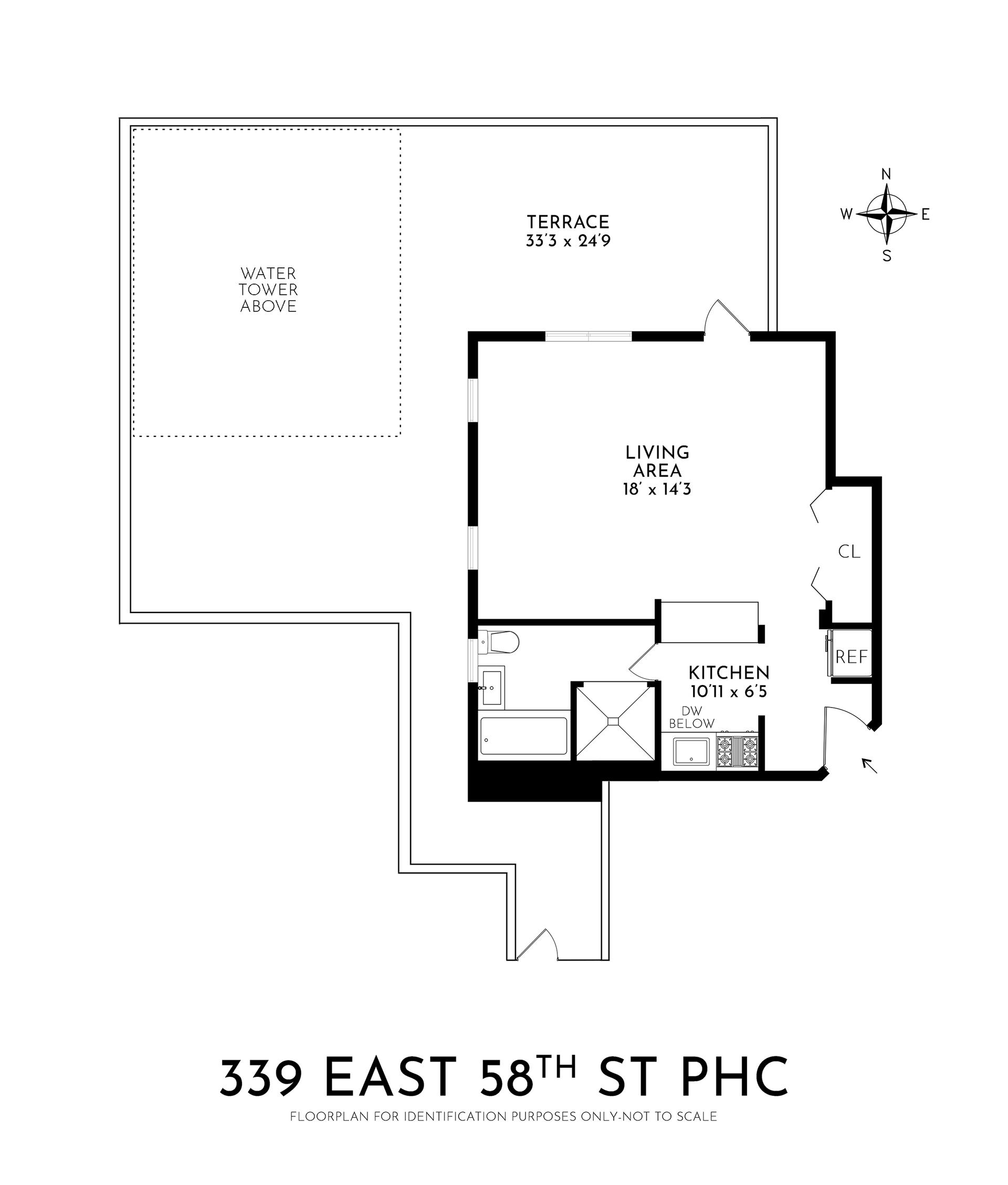 Floorplan for 339 East 58th Street, PHC