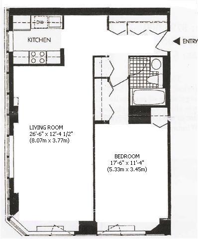 Floorplan for 415 East 37th Street, 29-N