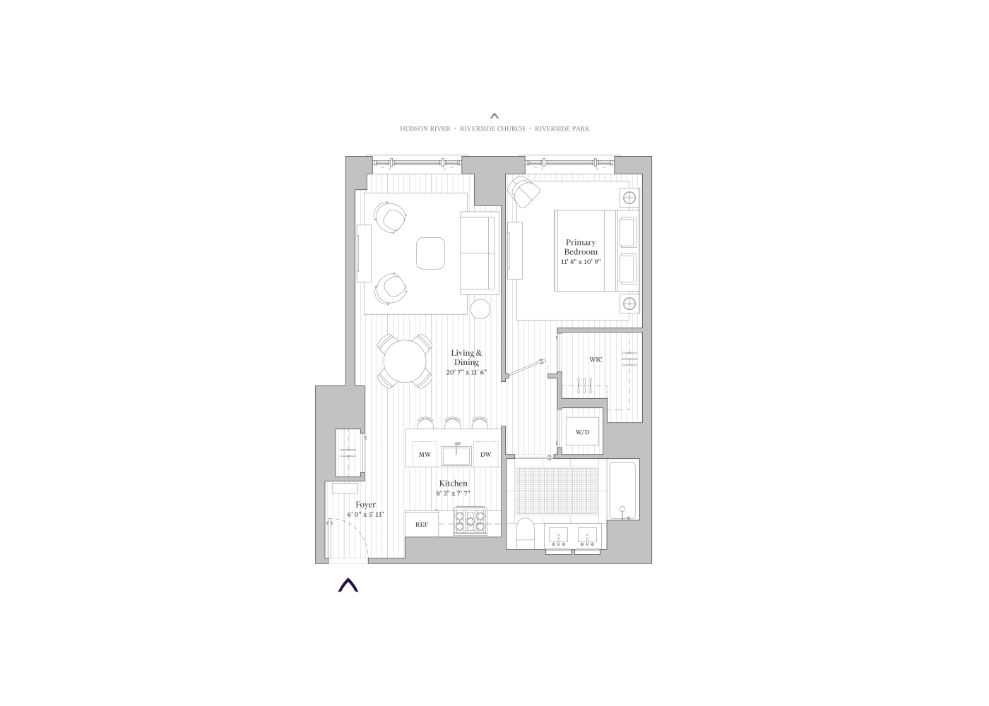 Floorplan for 100 Claremont Avenue, 26C