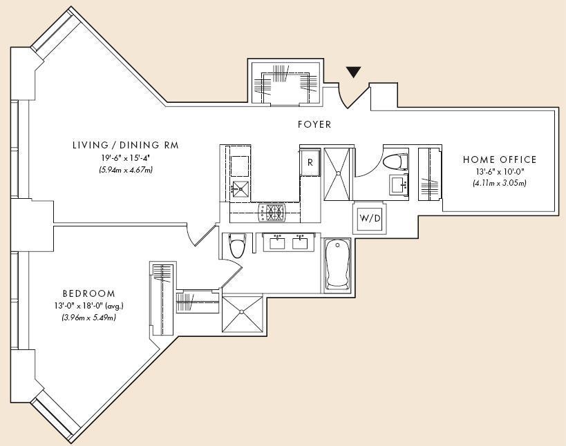 Floorplan for 75 Wall Street, 37-D