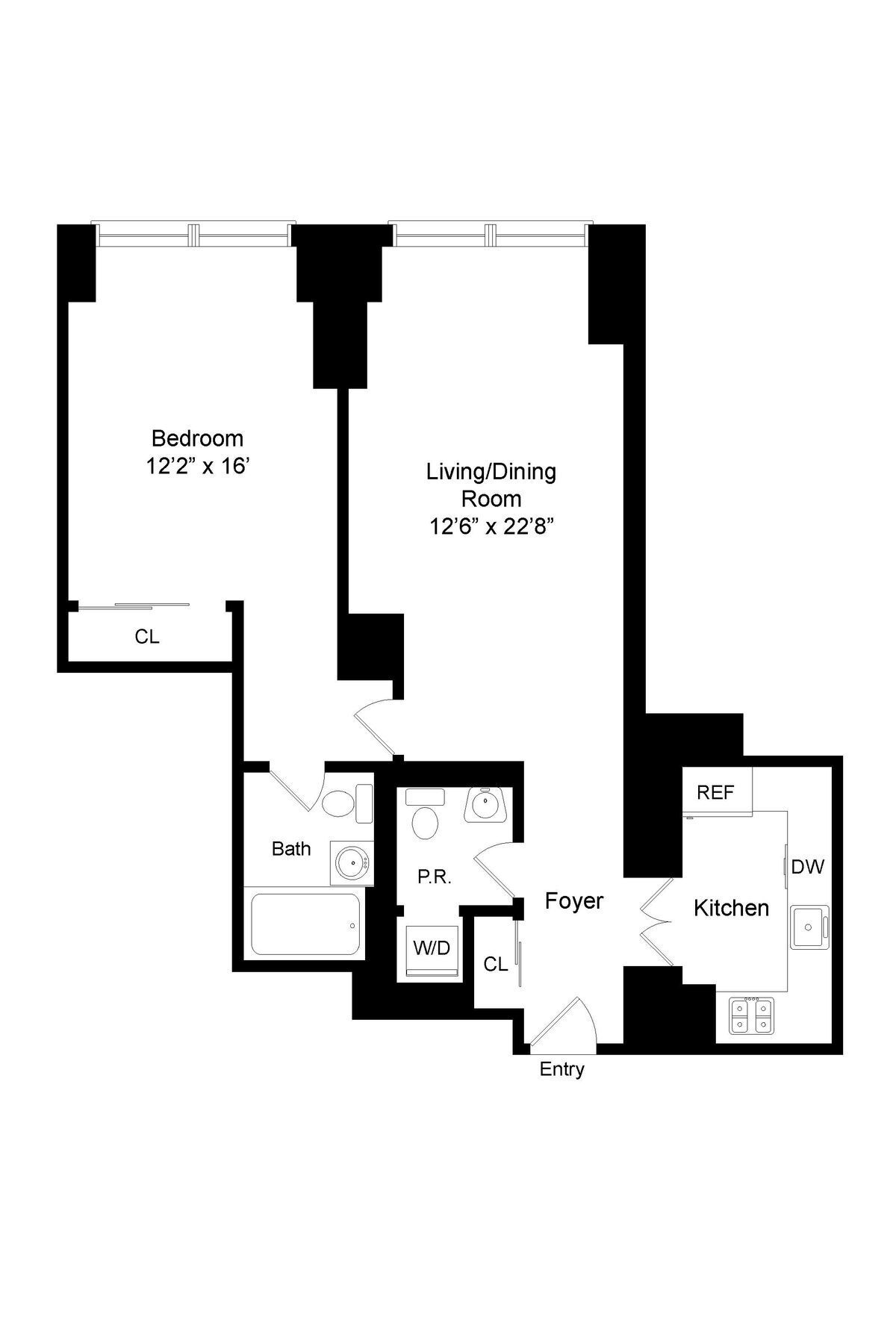 Floorplan for 845 United Nations Plaza, 10C