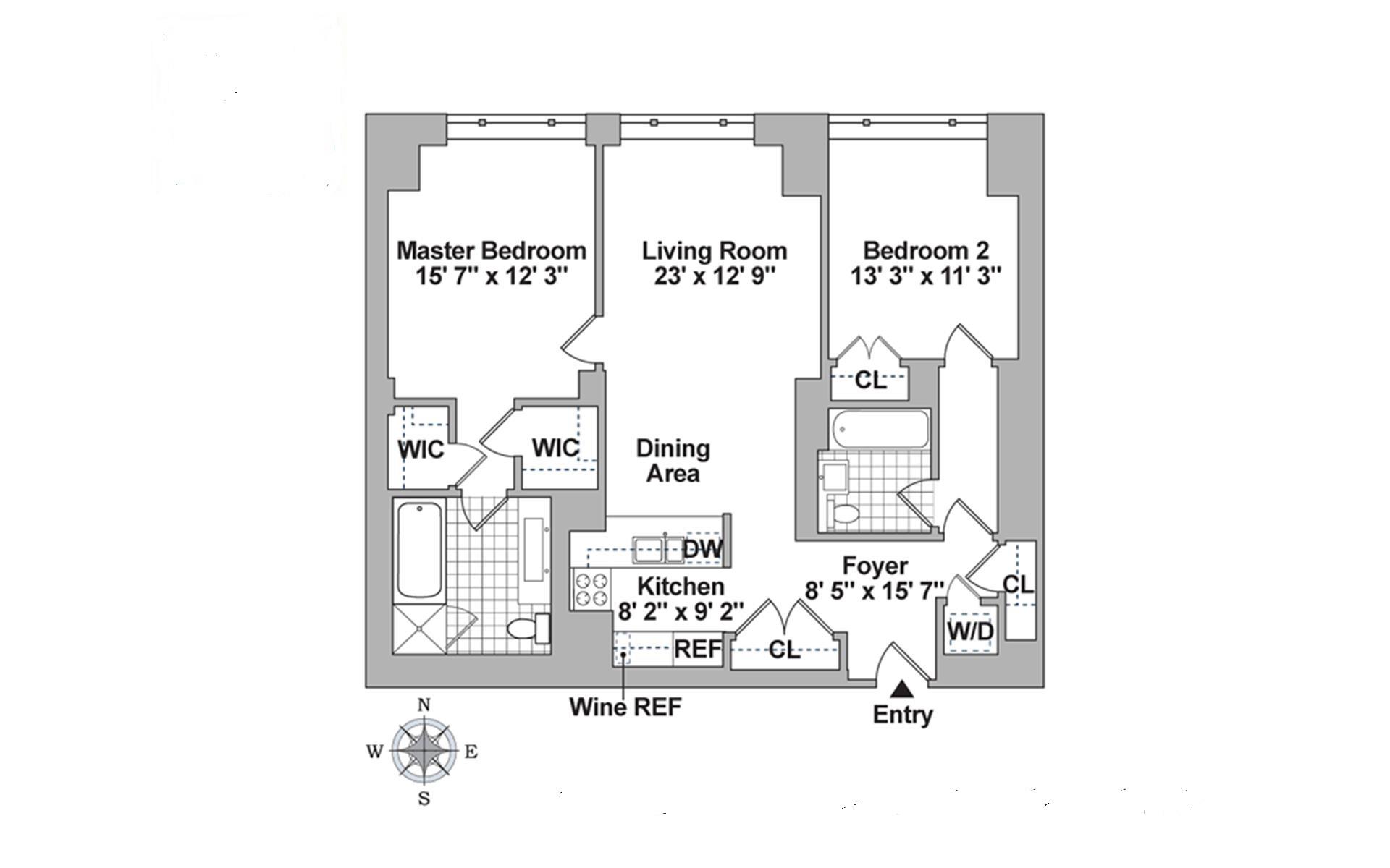 Floorplan for 250 East 53rd Street, 602