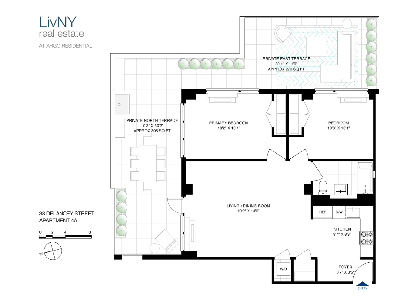 Floorplan for 38 Delancey Street, 4A