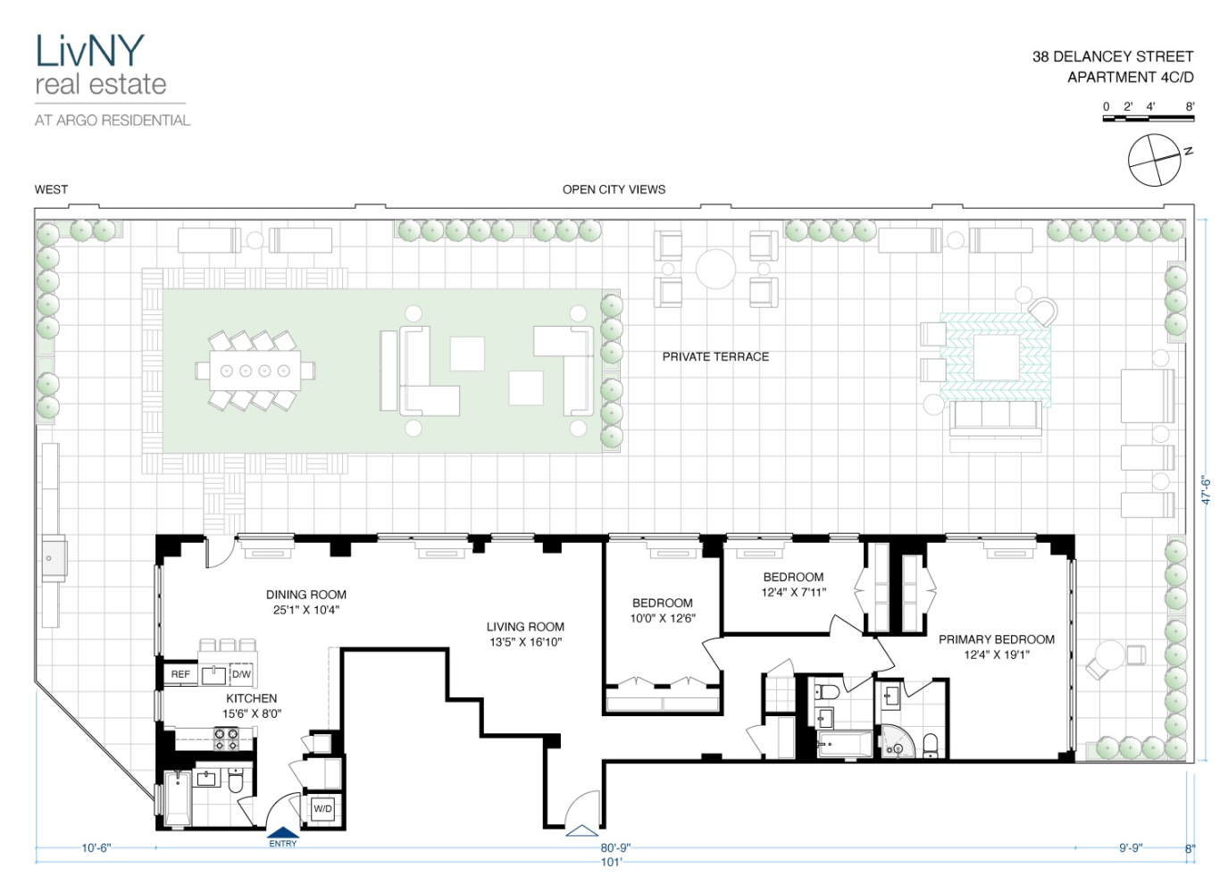 Floorplan for 38 Delancey Street, 4CD