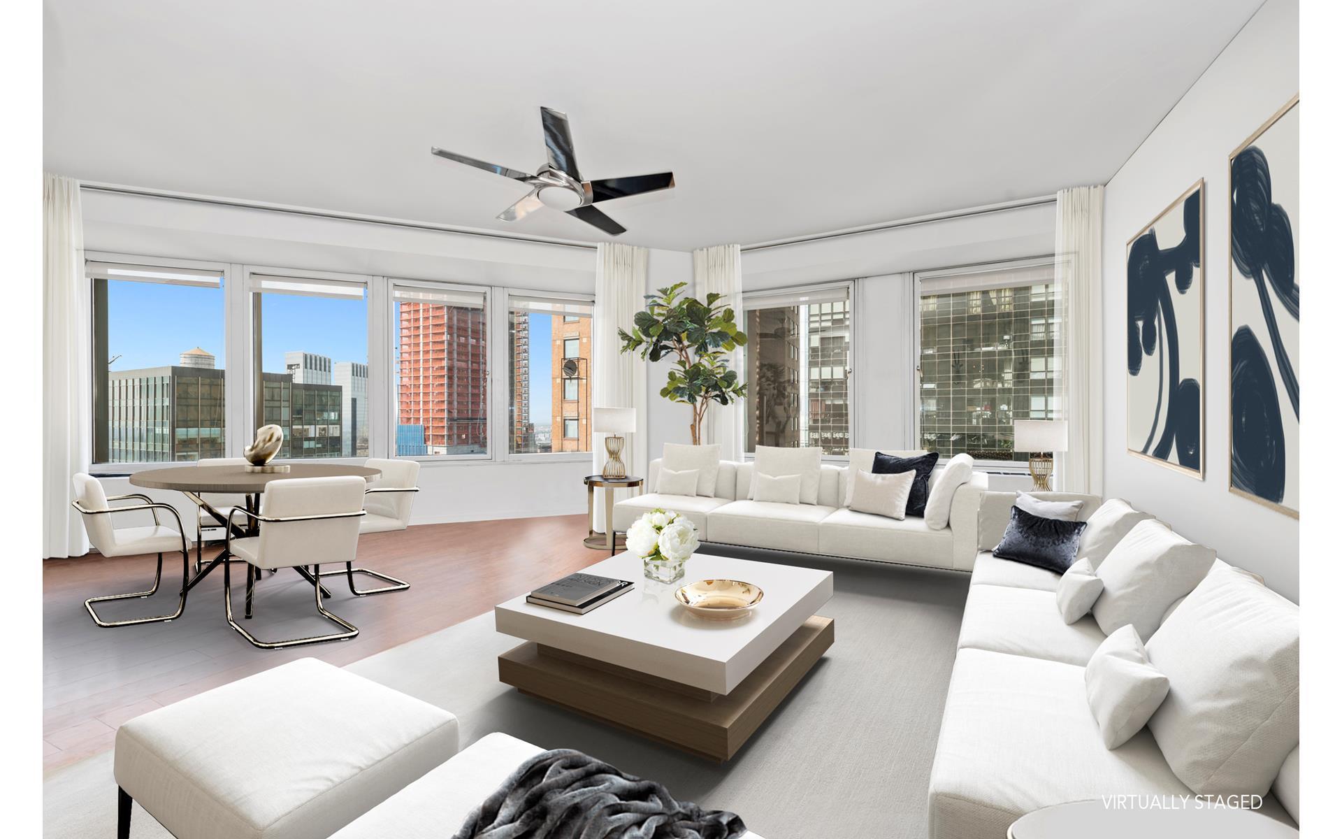 150 West 56th Street 4003, Chelsea And Clinton, Downtown, NYC - 2 Bedrooms  
2 Bathrooms  
5 Rooms - 