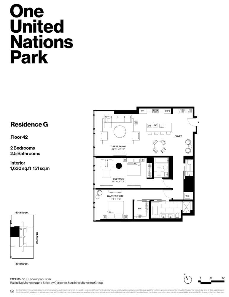 Floorplan for 695 1st Avenue, 42G