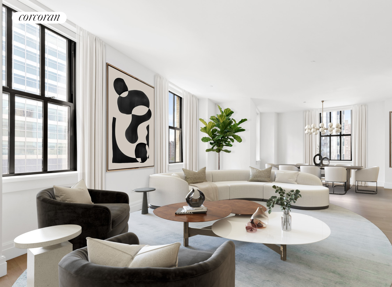 100 Barclay Street 17D, Tribeca, Downtown, NYC - 4 Bedrooms  
5 Bathrooms  
7 Rooms - 