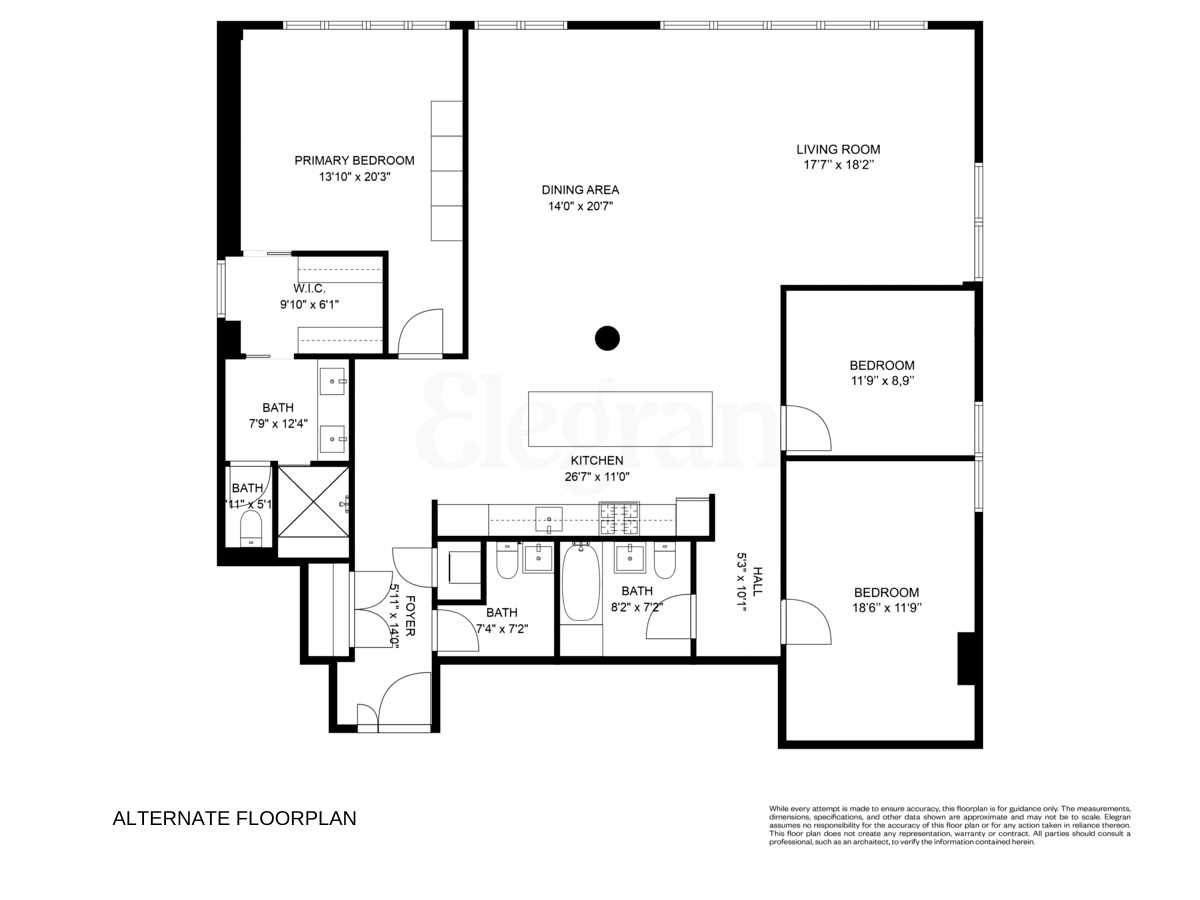 Floorplan for 7 East 20th Street, 7-R