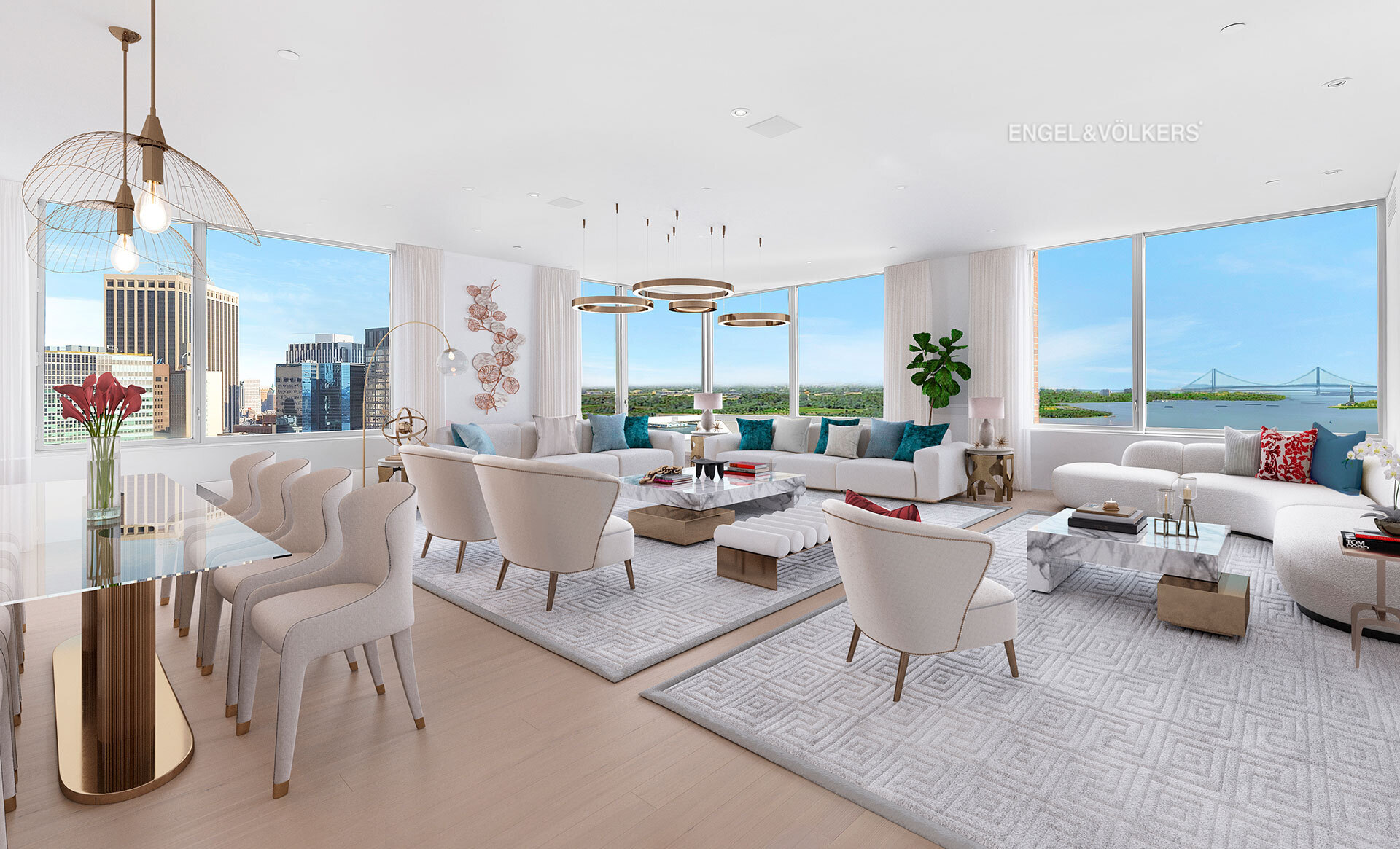 10 West Street Ph-38-Dupl, Battery Park City, Downtown, NYC - 8 Bedrooms  
7.5 Bathrooms  
13 Rooms - 