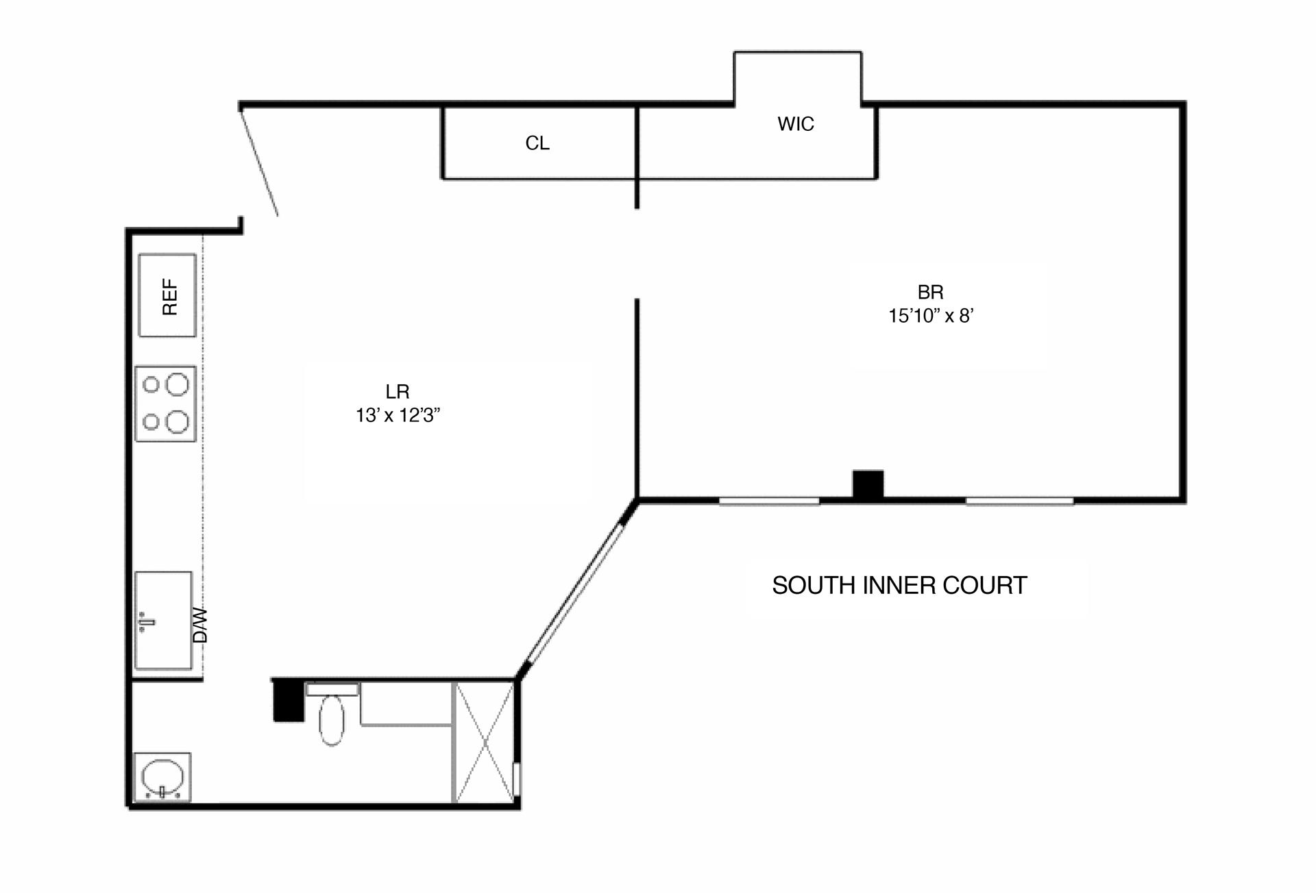 Floorplan for 140 West 71st Street, 3F