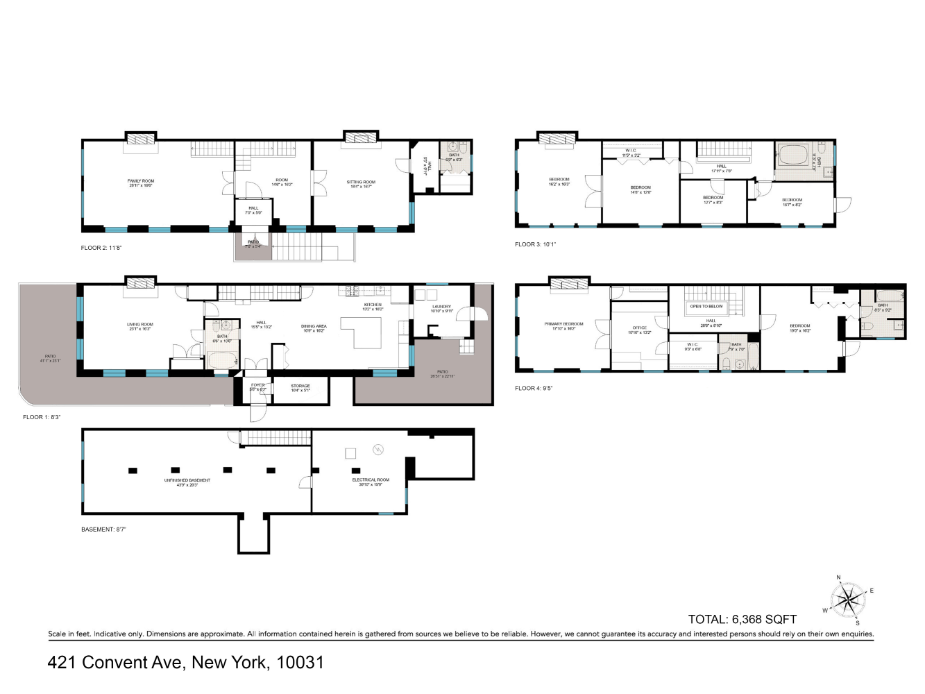 Floorplan for 421 Convent Avenue