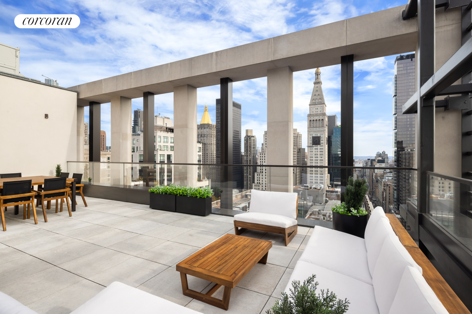 39 West 23rd Street Penthouse, Flatiron, Downtown, NYC - 3 Bedrooms  
3.5 Bathrooms  
8 Rooms - 