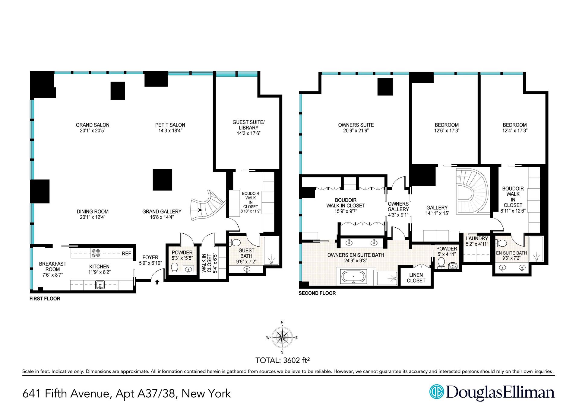 Floorplan for 641 5th Avenue, A37/38