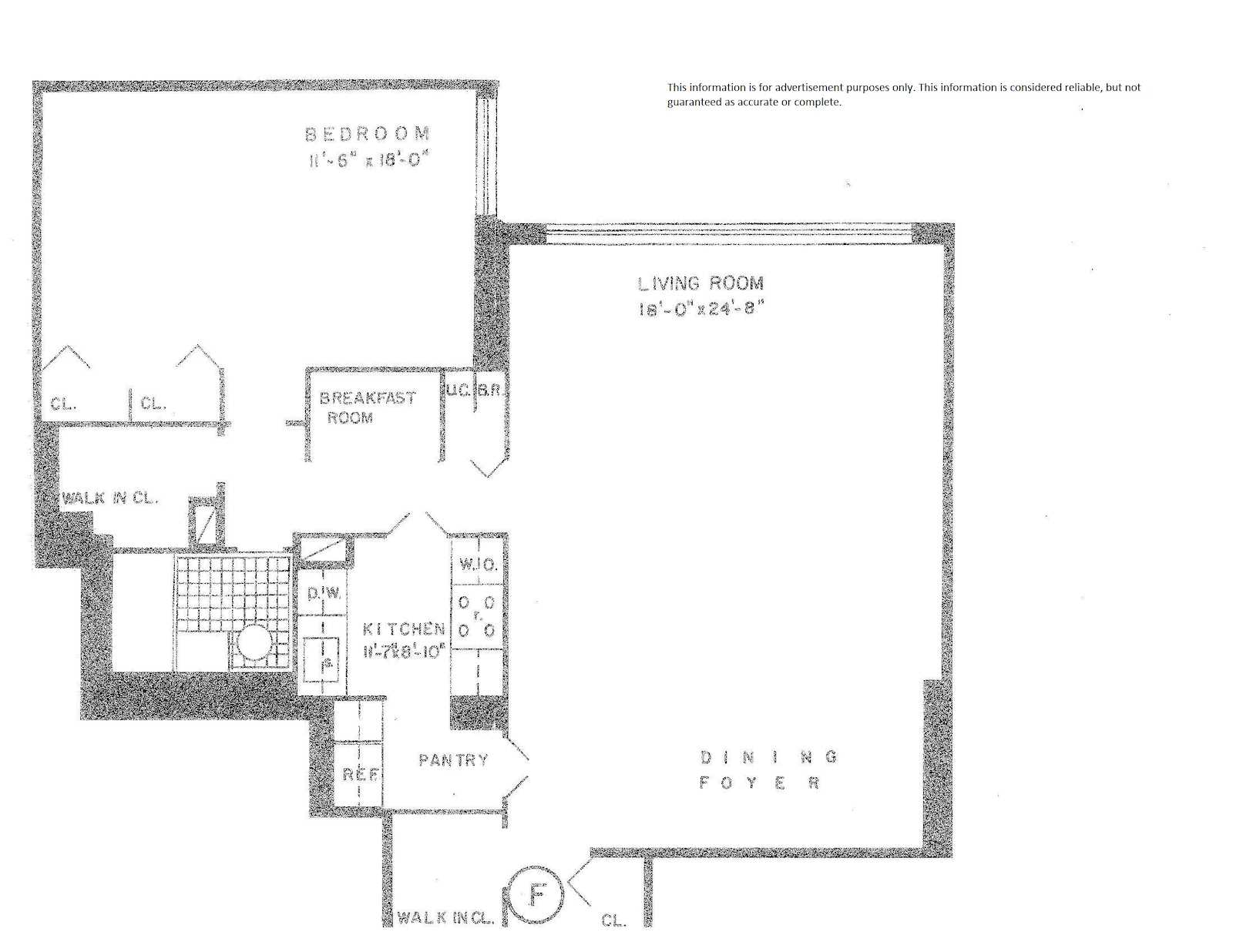 Floorplan for 2500 Johnson Avenue, 5F