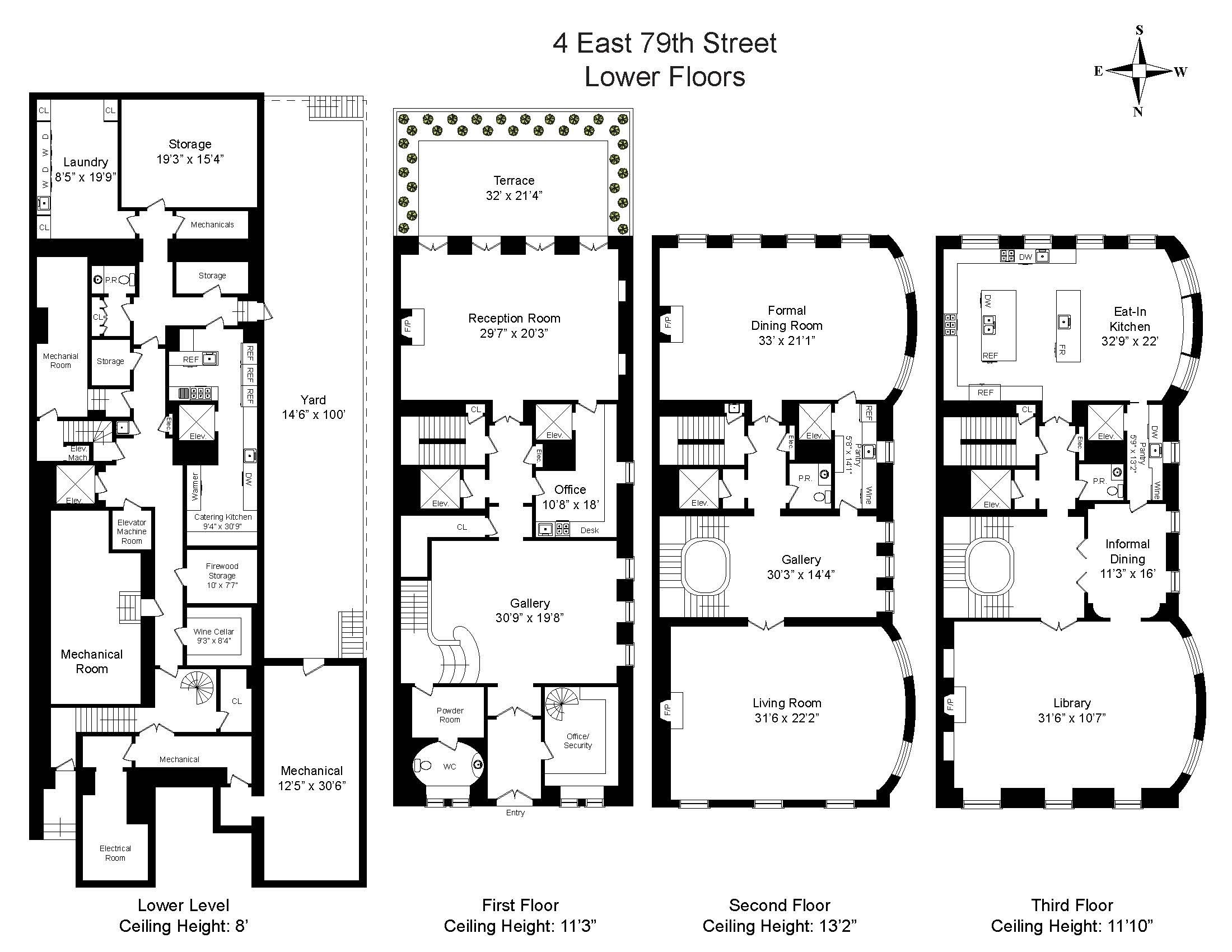 Floorplan for 4 East 79th Street