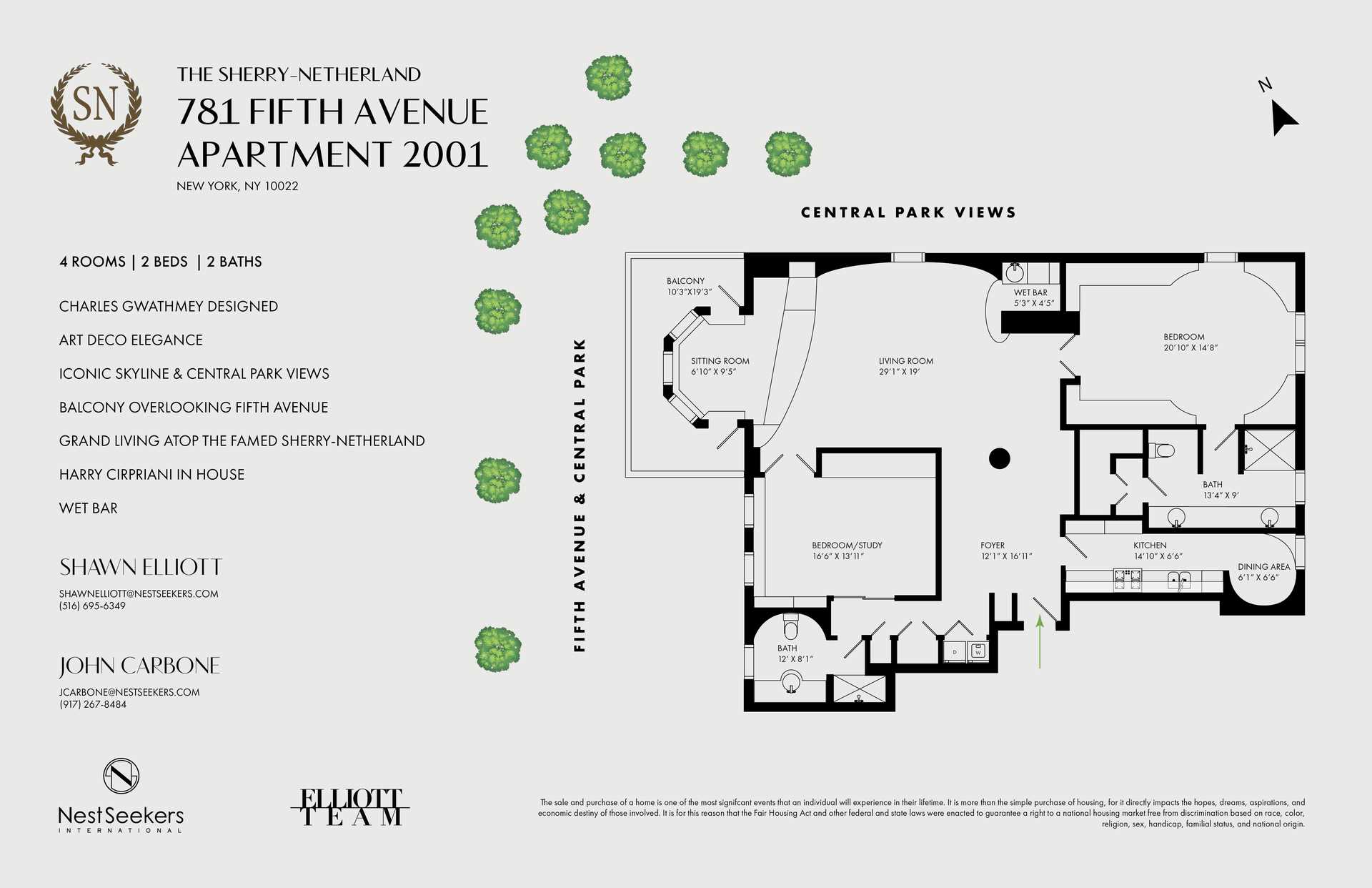 Floorplan for 781 5th Avenue, 2001