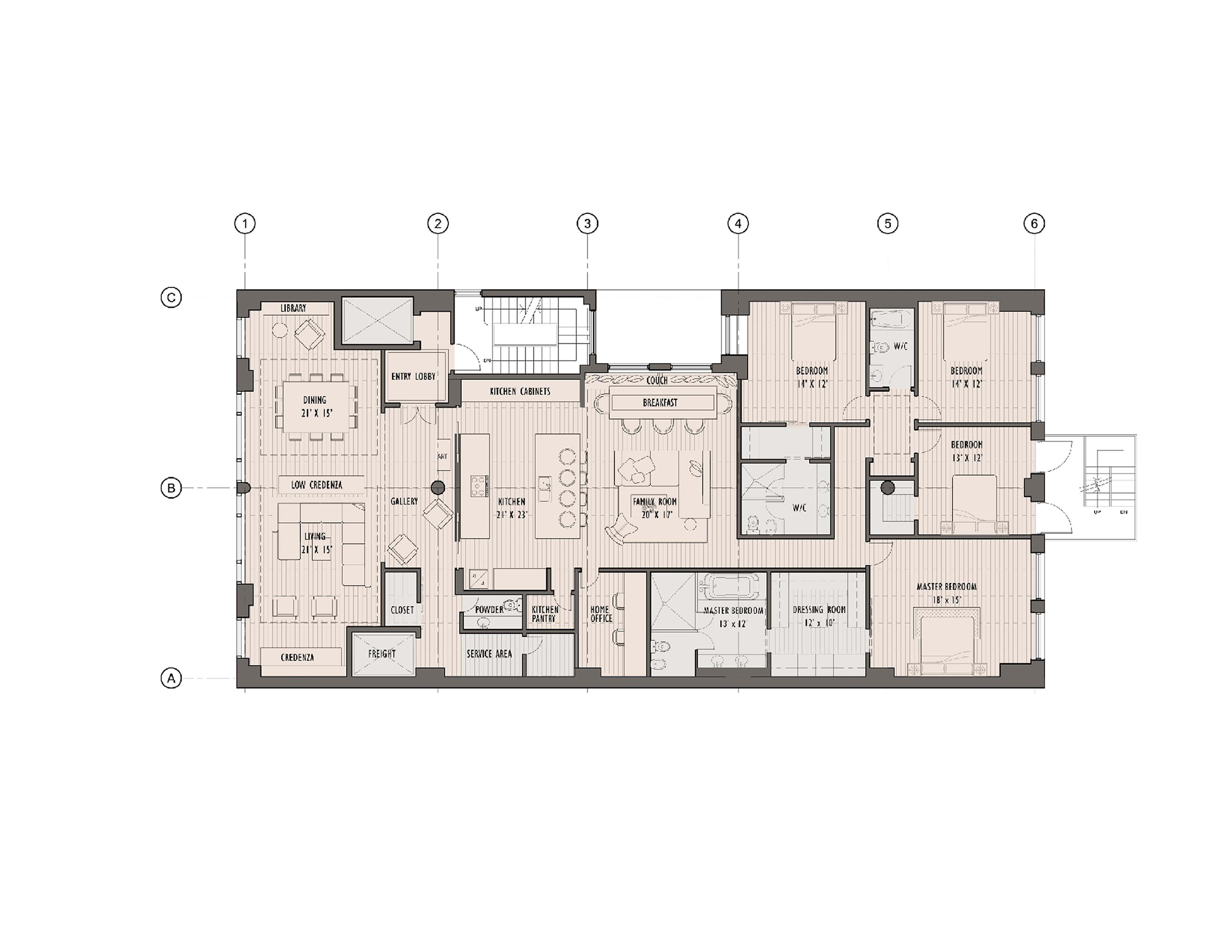 Floorplan for 25 East 21st Street, LOFT-3