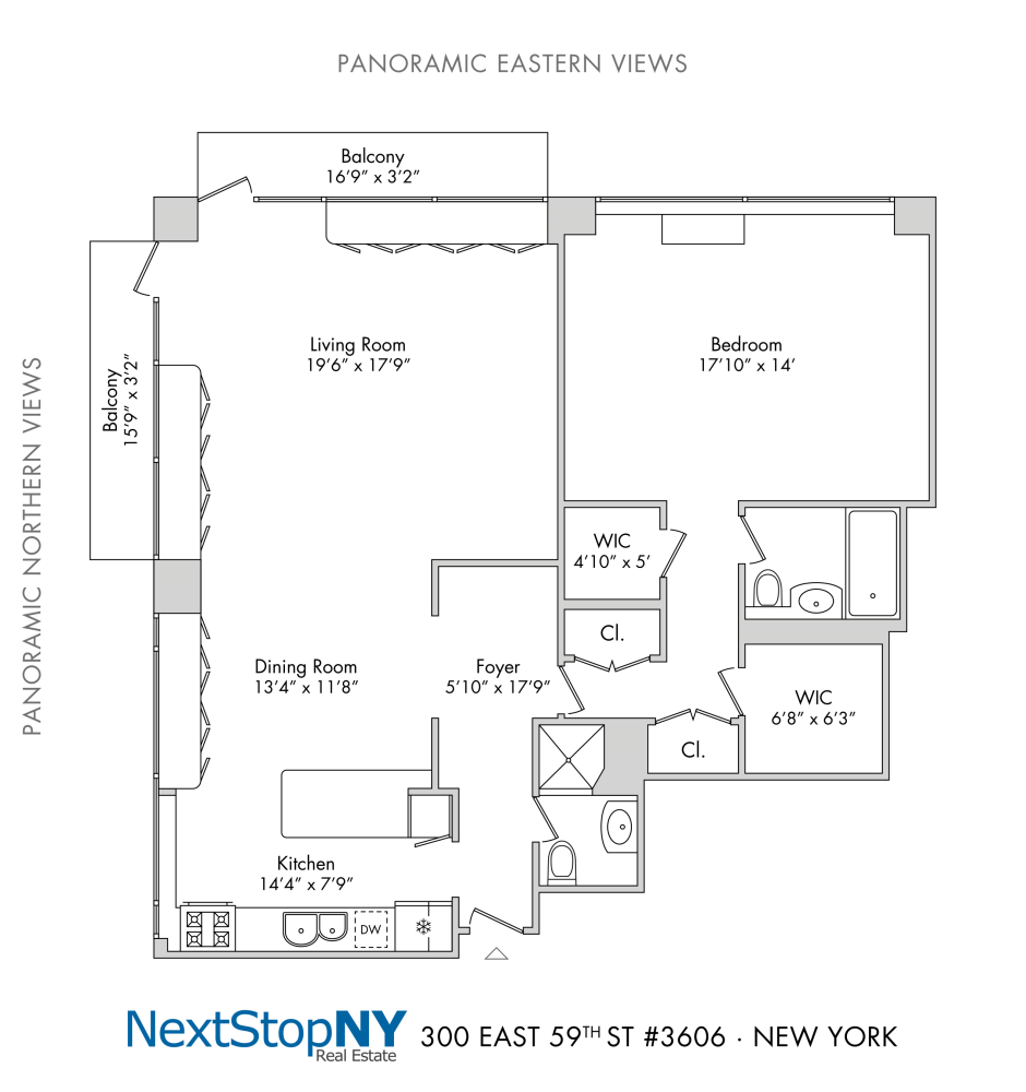 Floorplan for 300 East 59th Street, PH06