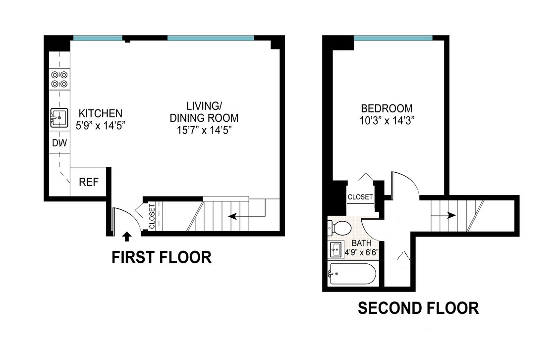 Floorplan for 609 Columbus Avenue, 14K