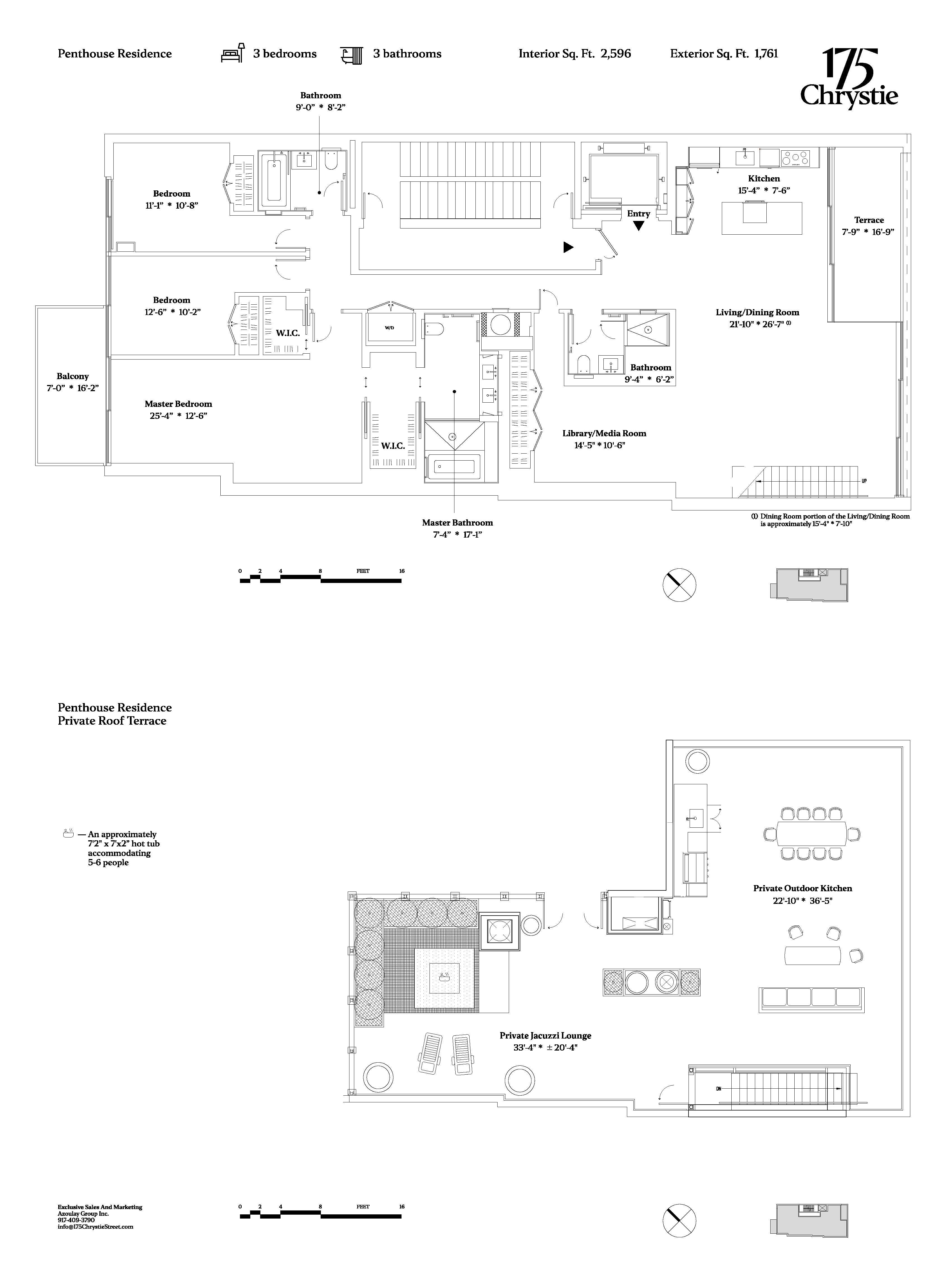 Floorplan for 175 Chrystie Street, PH