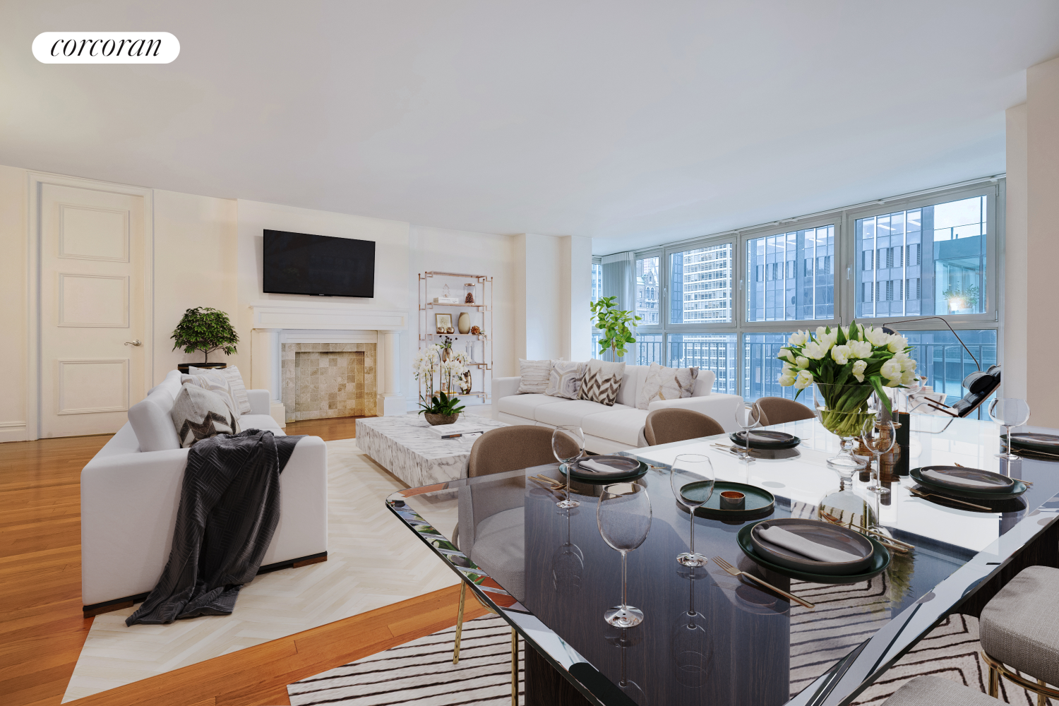112 West 56th Street 32S, Chelsea And Clinton, Downtown, NYC - 2 Bedrooms  
2.5 Bathrooms  
8 Rooms - 