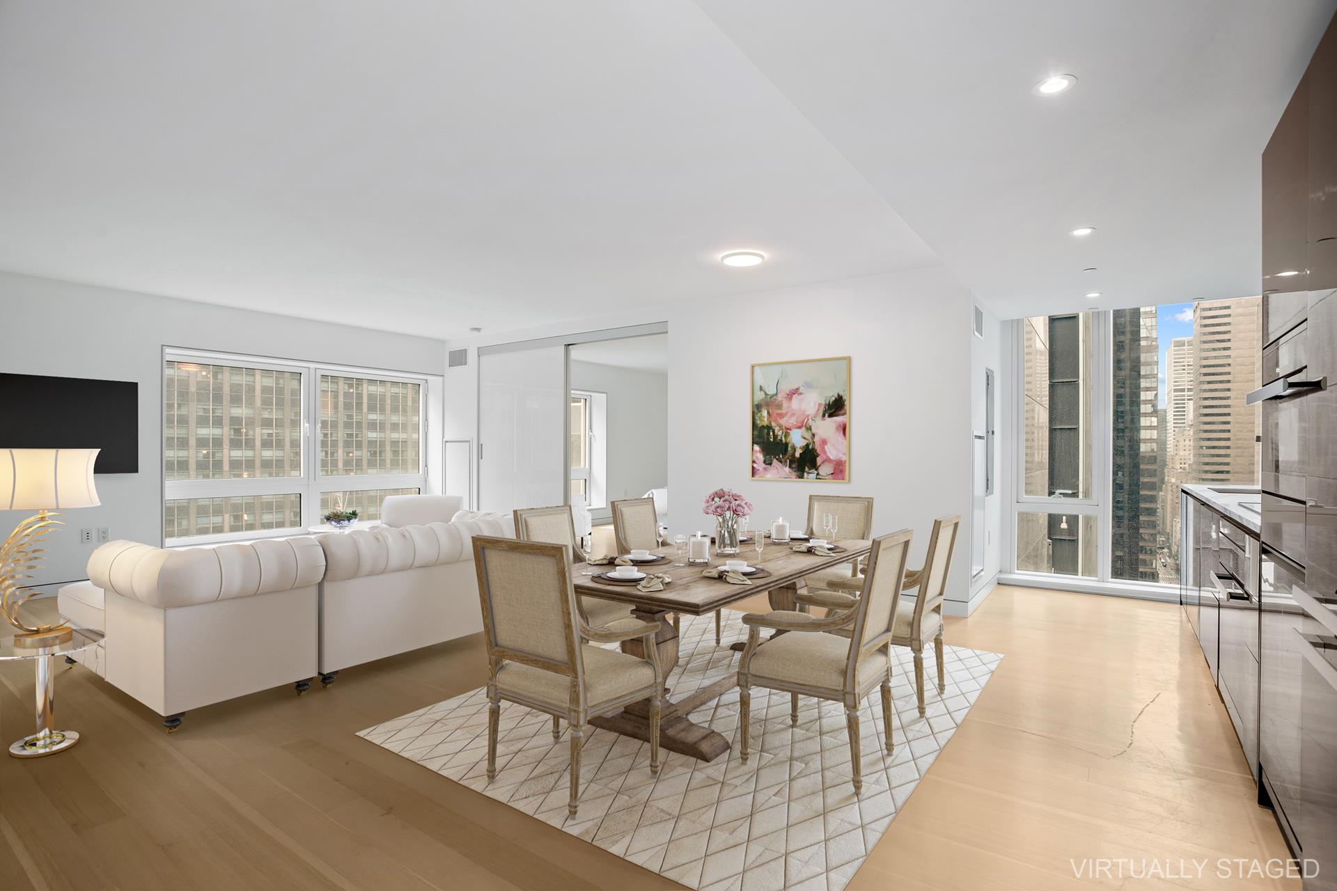 135 West 52nd Street 24D, Chelsea And Clinton, Downtown, NYC - 2 Bedrooms  
2 Bathrooms  
5 Rooms - 