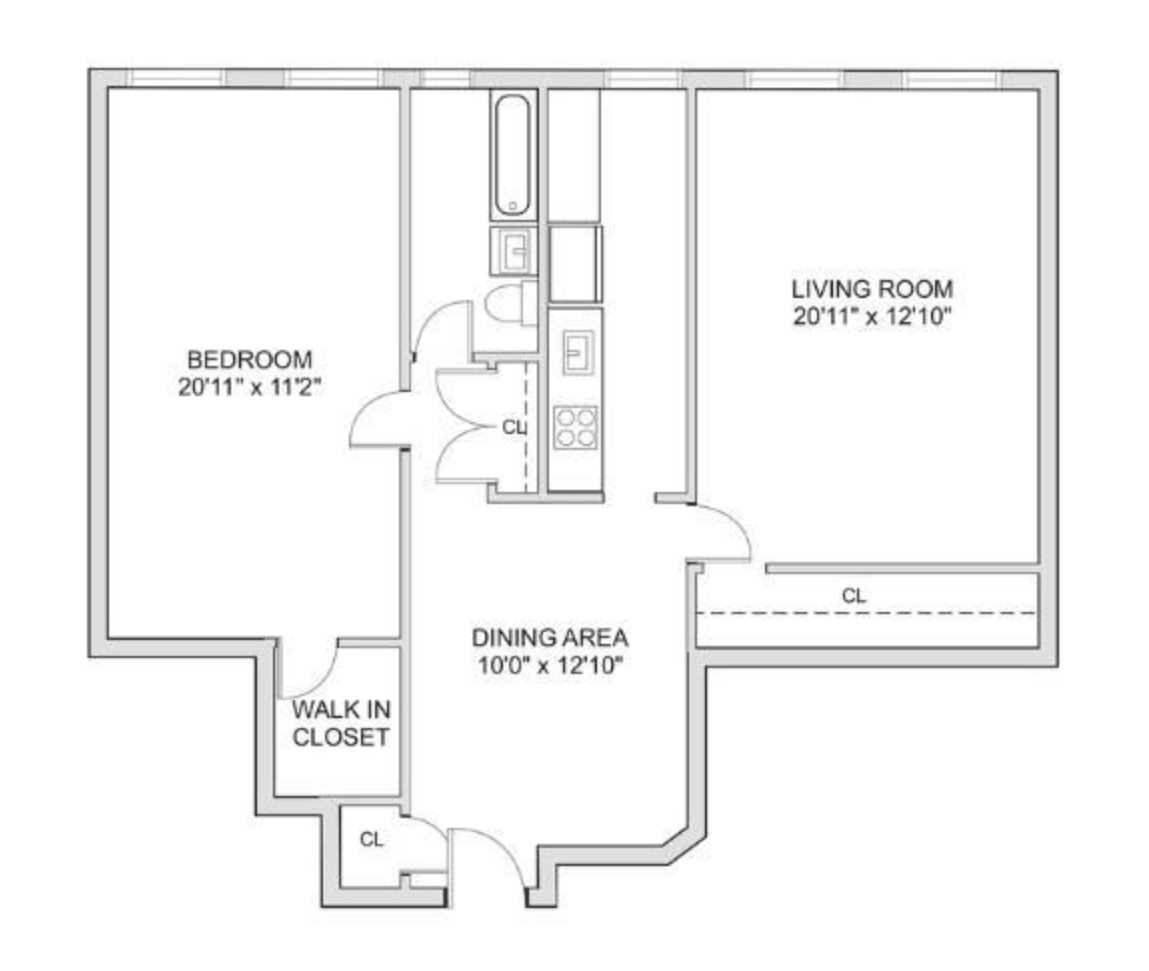 Floorplan for 402 East 74th Street, 6-G