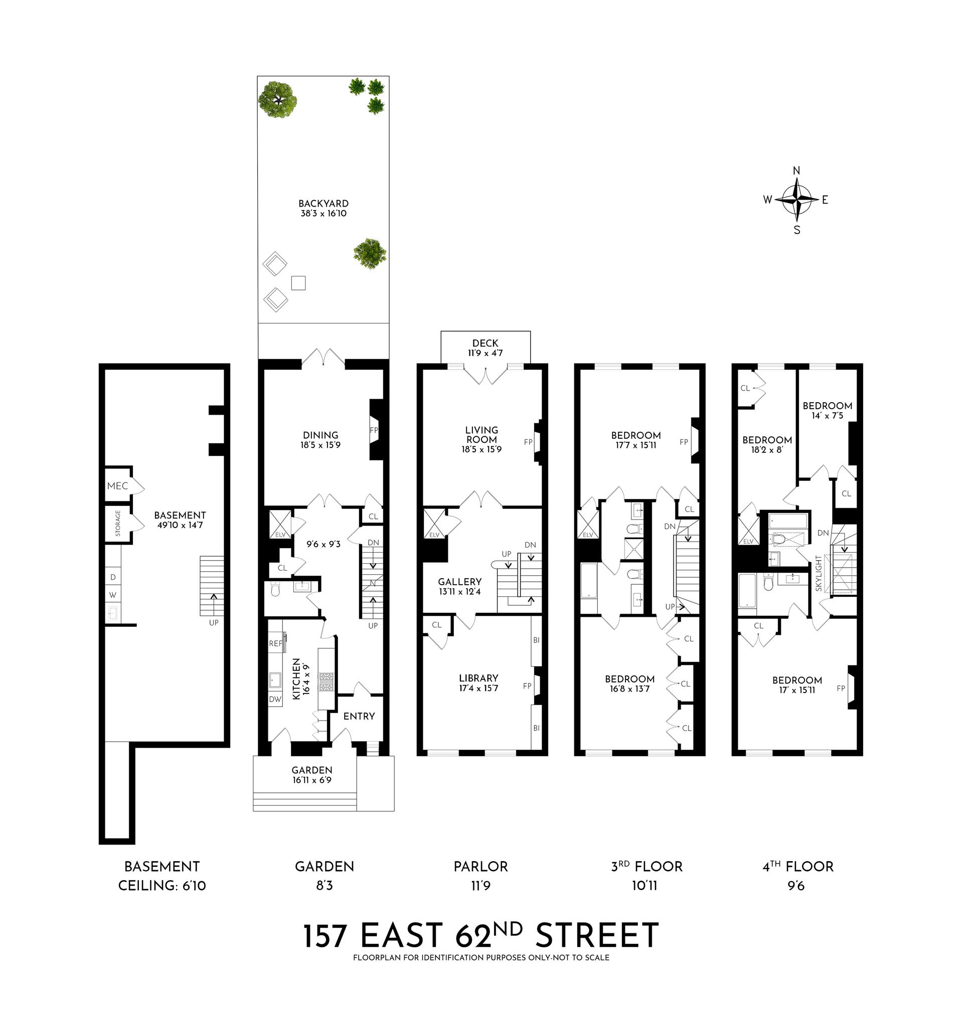 Floorplan for 157 East 62nd Street