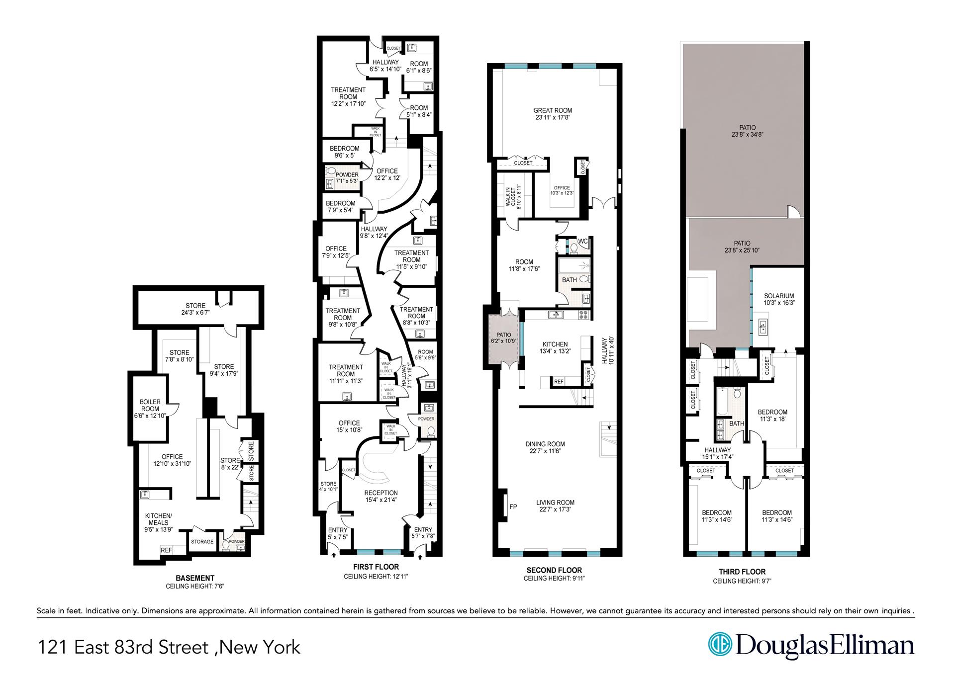 Floorplan for 121 East 83rd Street